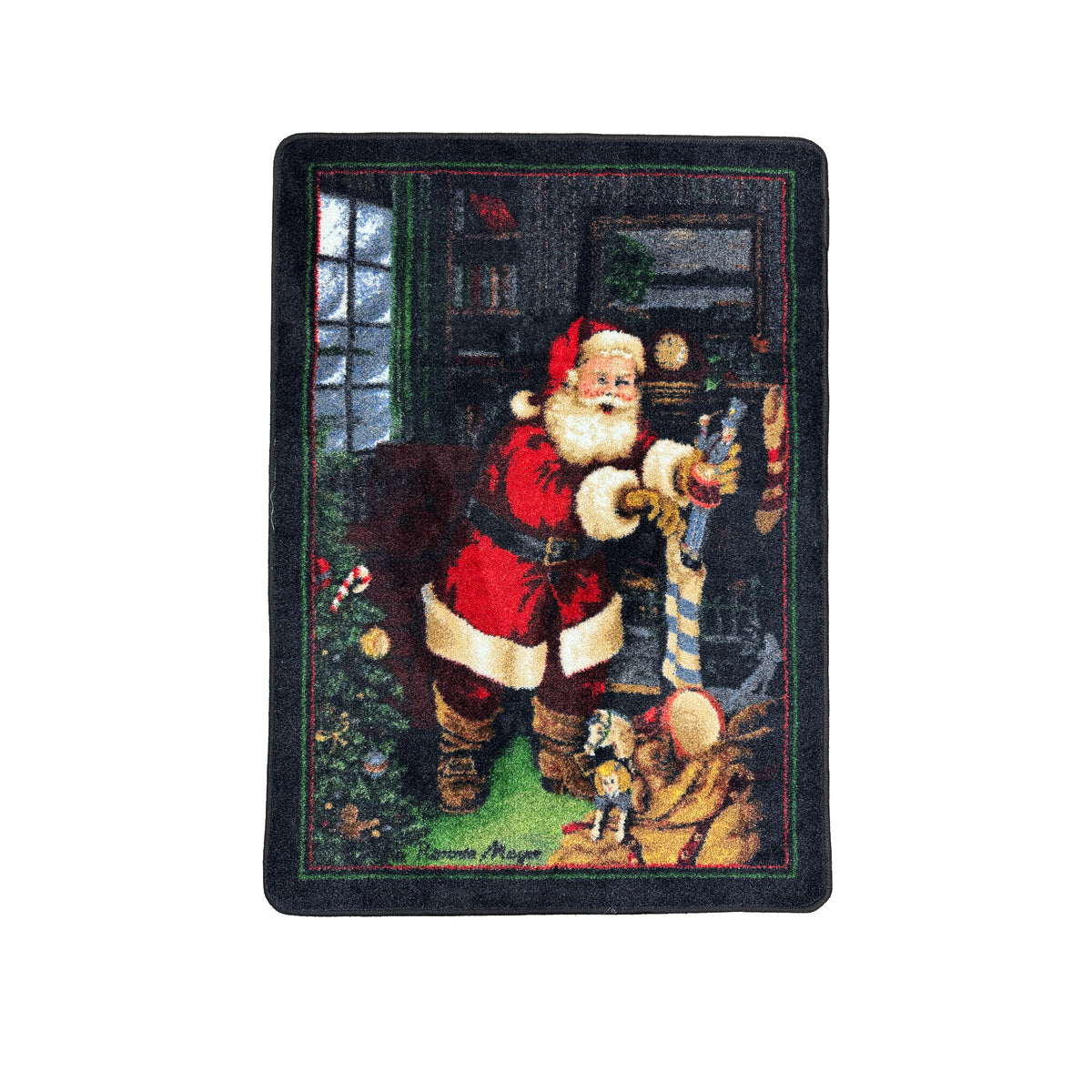 Santa's Visit Christmas Area Rug – Multiple Sizes