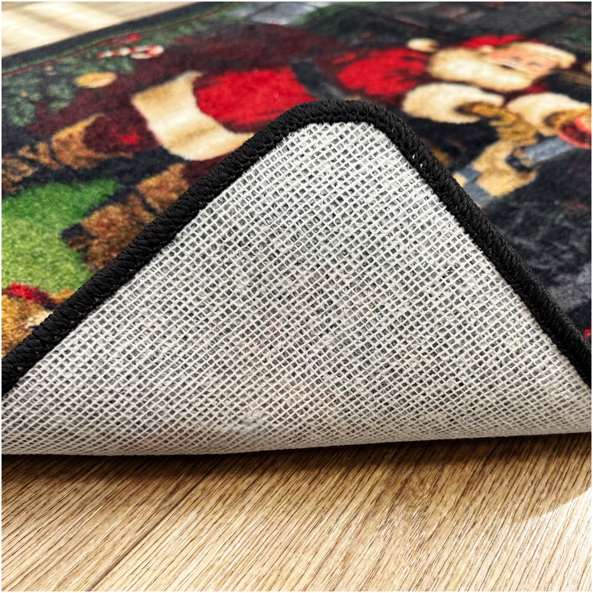 Santa's Visit Christmas Area Rug – Multiple Sizes