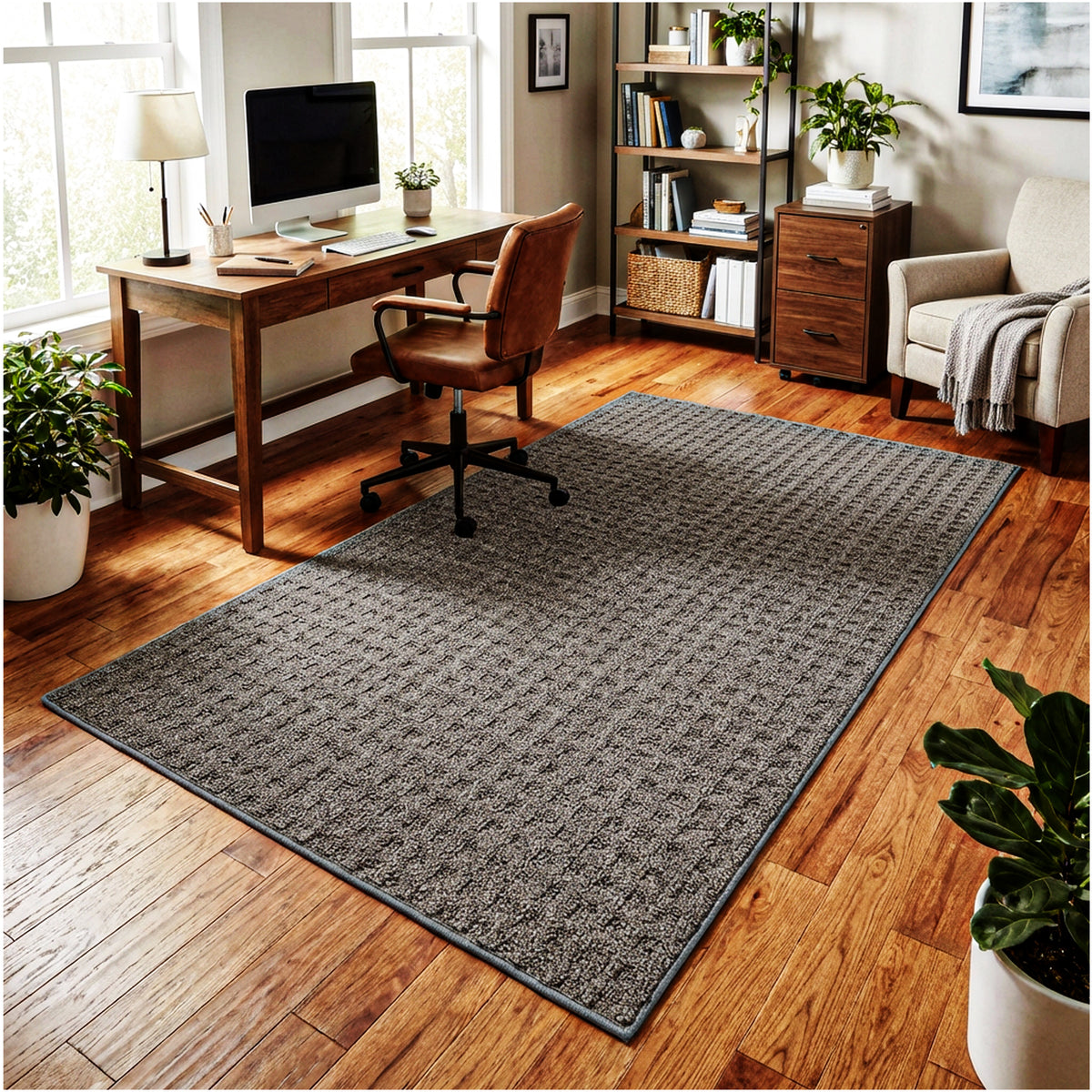Quadrille Berber Pattern Indoor Area Rug – Custom Sizes