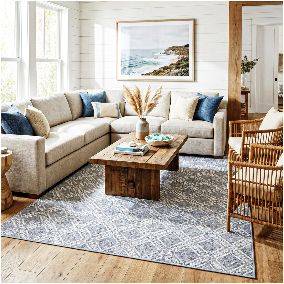 Belmar Custom Size Indoor & Outdoor Area Rug
