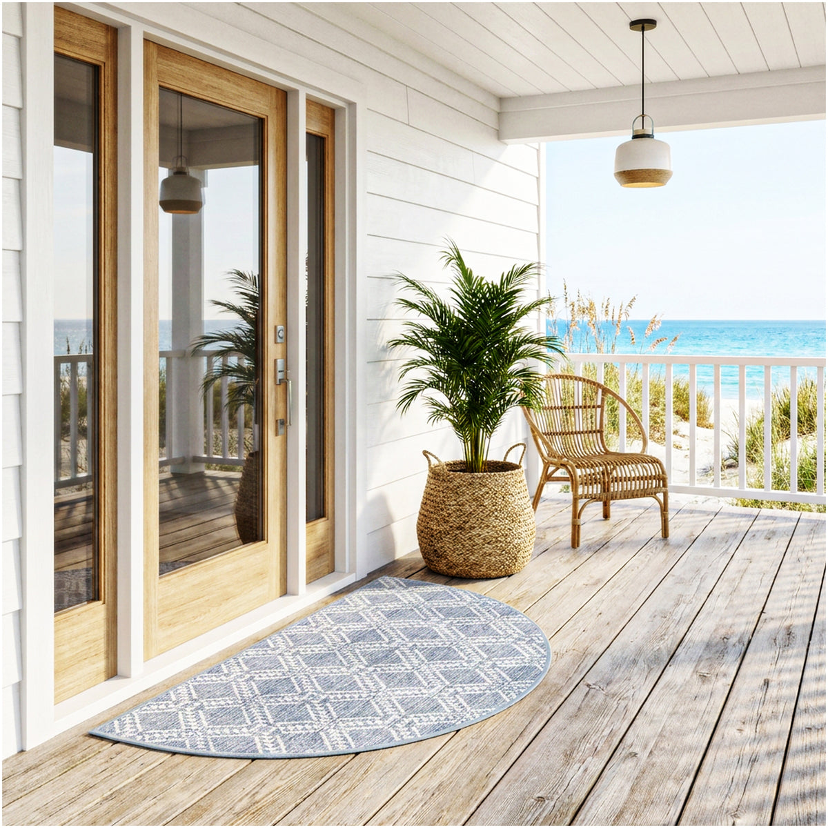 Belmar Custom Size Indoor & Outdoor Area Rug