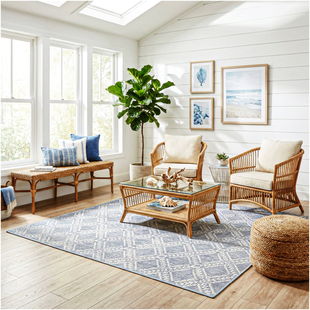 Belmar Custom Size Indoor & Outdoor Area Rug