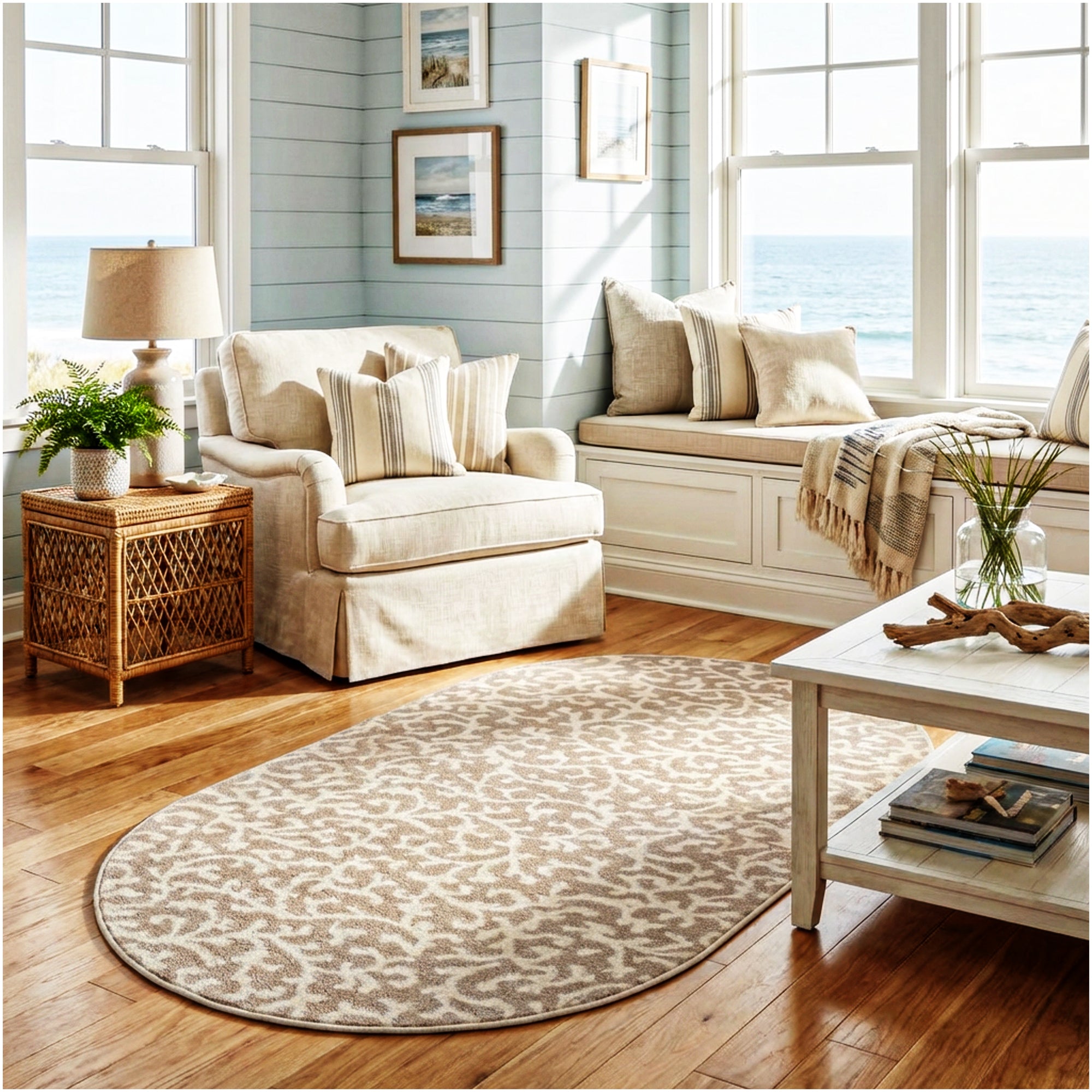 Milliken Coral Springs Indoor Area Rug | Standard Sizes & Color Options