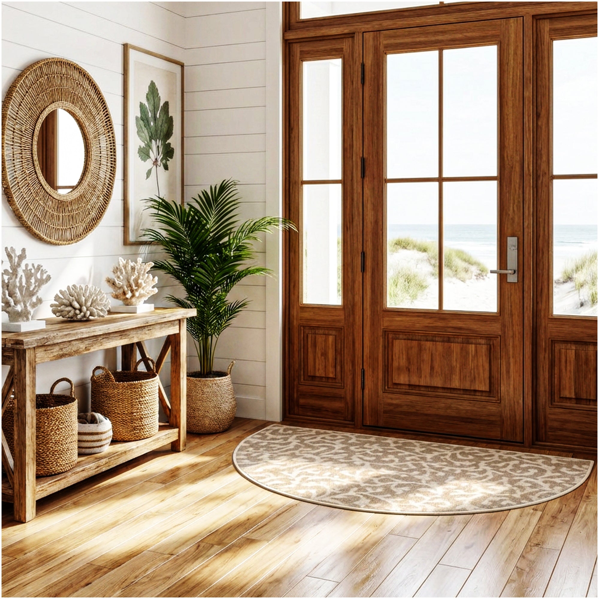Milliken Coral Springs Indoor Area Rug | Standard Sizes & Color Options