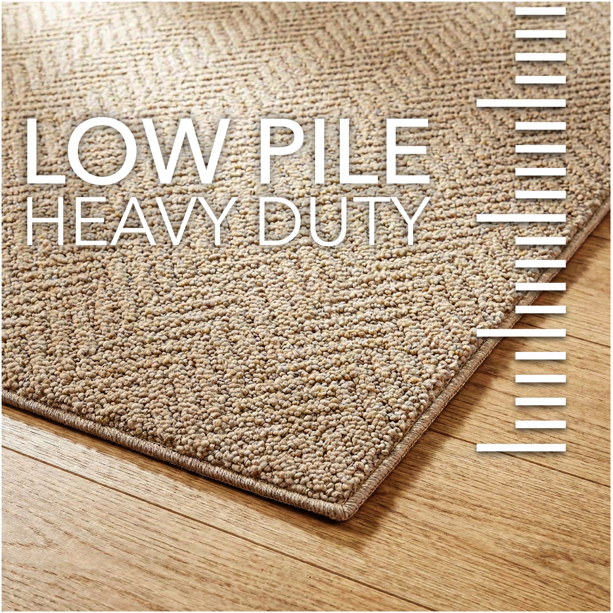Neutral Geometric Weave Indoor Area Rug | Standard Sizes & Colors