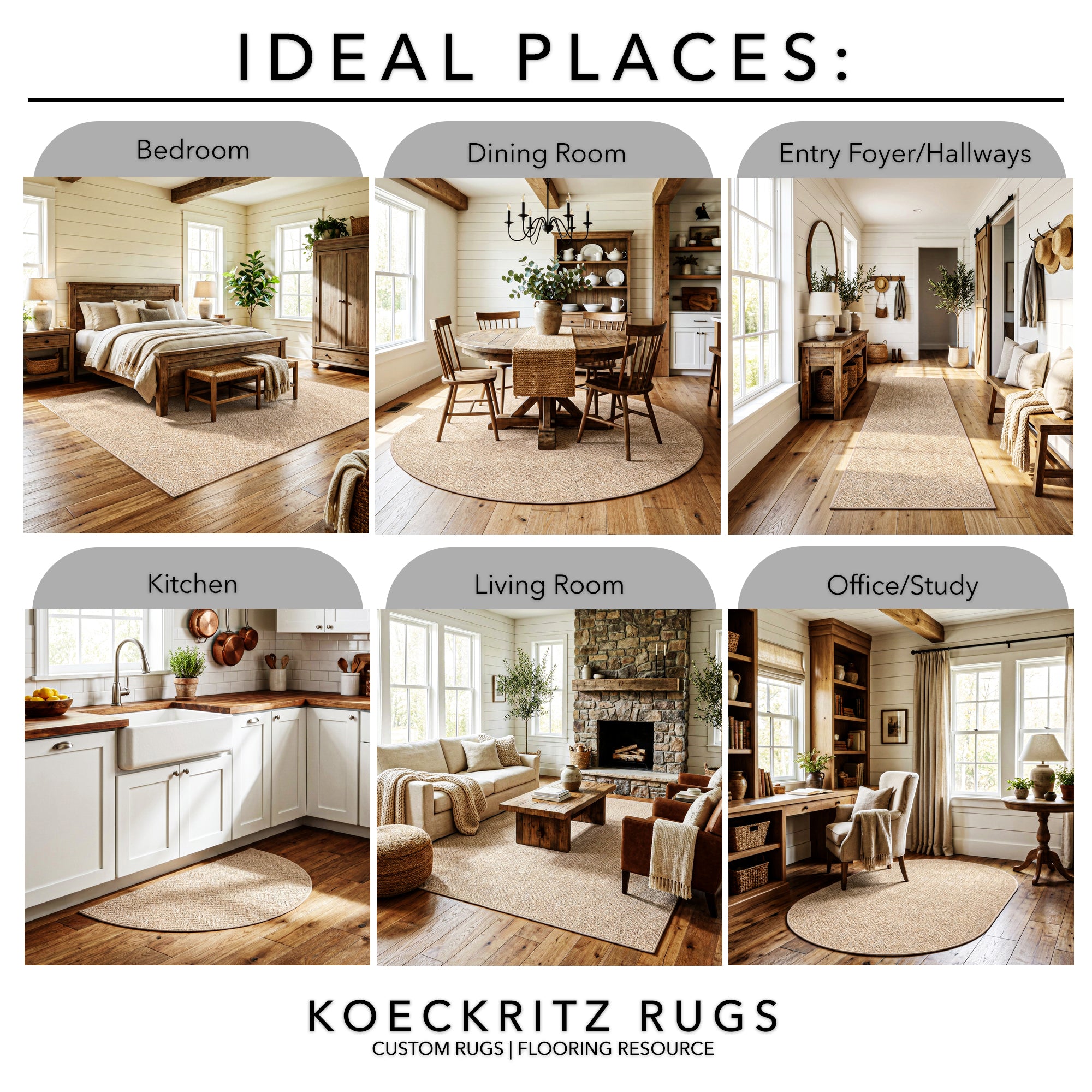 Neutral Geometric Weave Indoor Area Rug | Standard Sizes & Colors