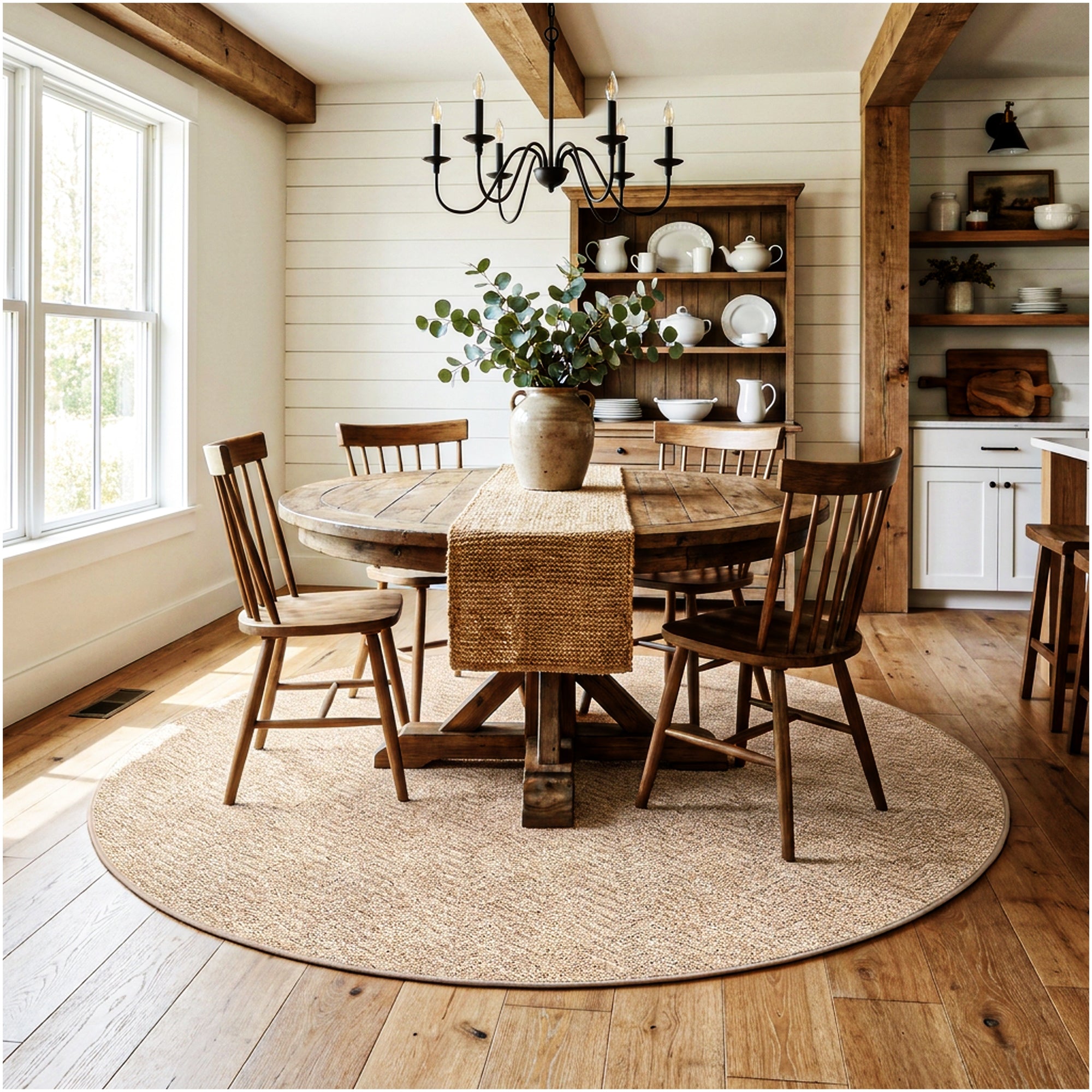 Neutral Geometric Weave Indoor Area Rug | Standard Sizes & Colors