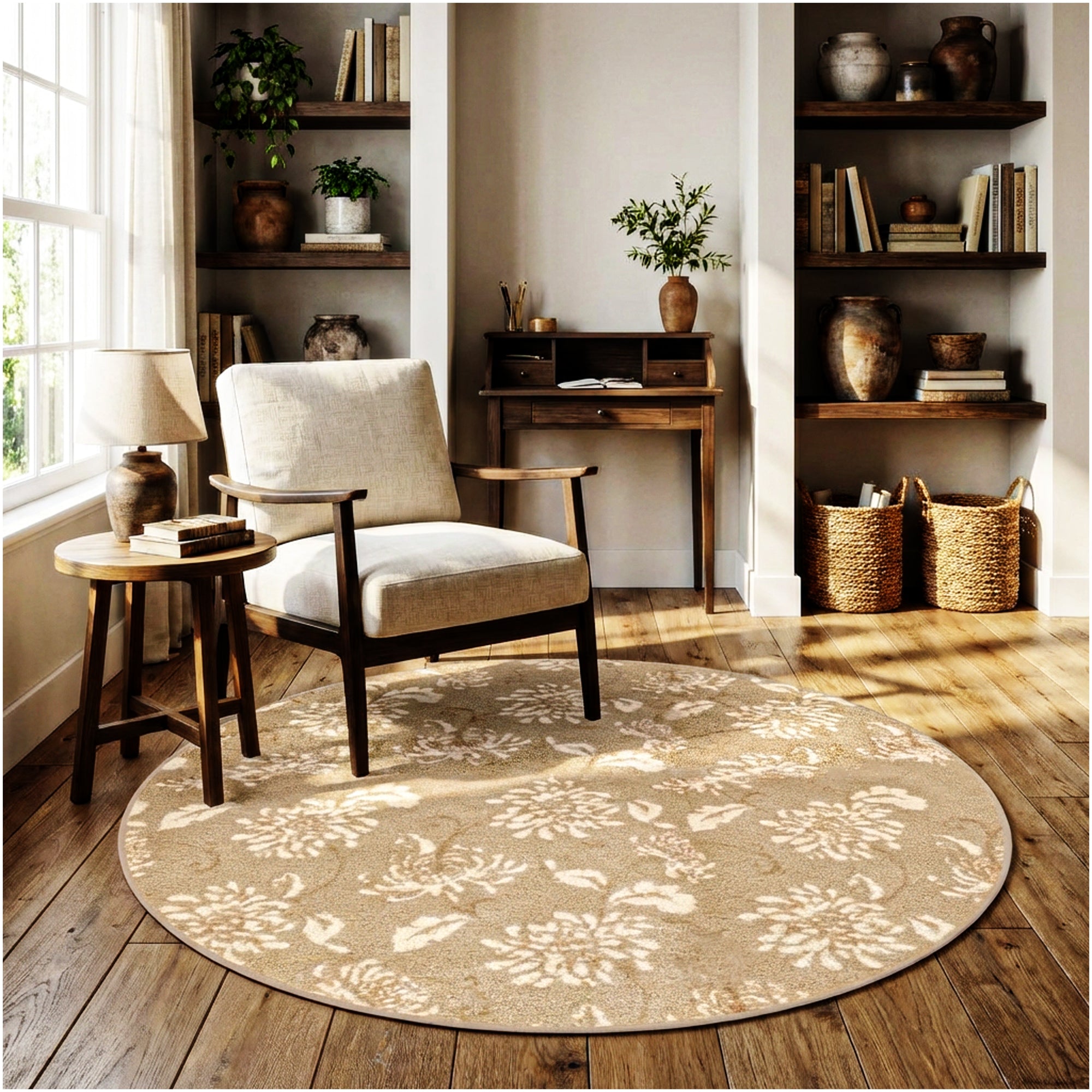 Milliken Grand Fleur Indoor Area Rug – Floral Design, Multiple Colors
