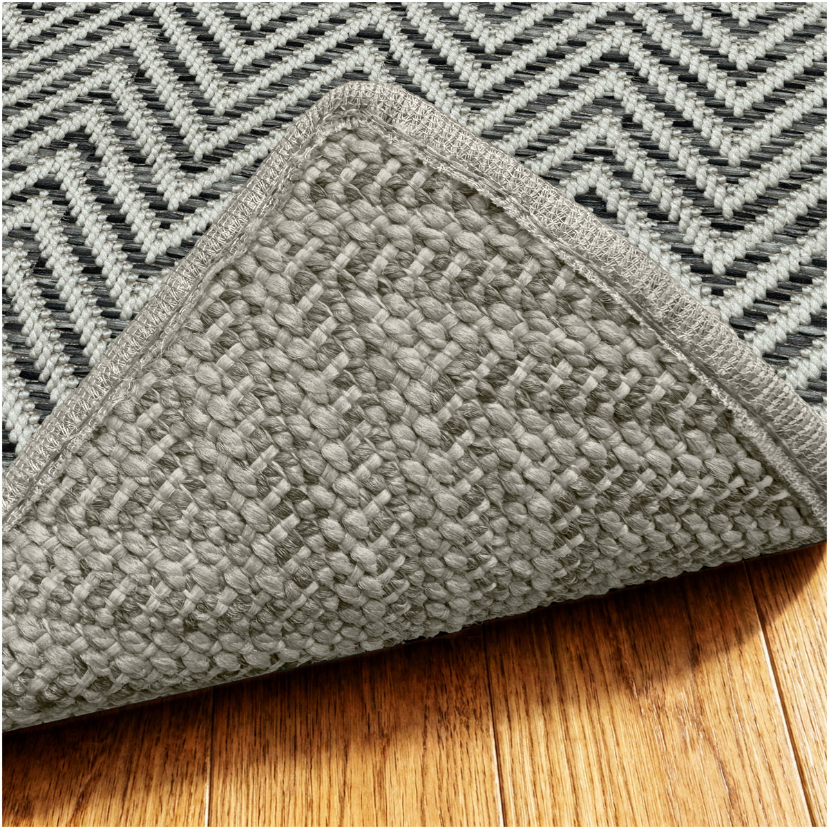Tortola Chevron Indoor-Outdoor Area Rug | Custom Sizes Available