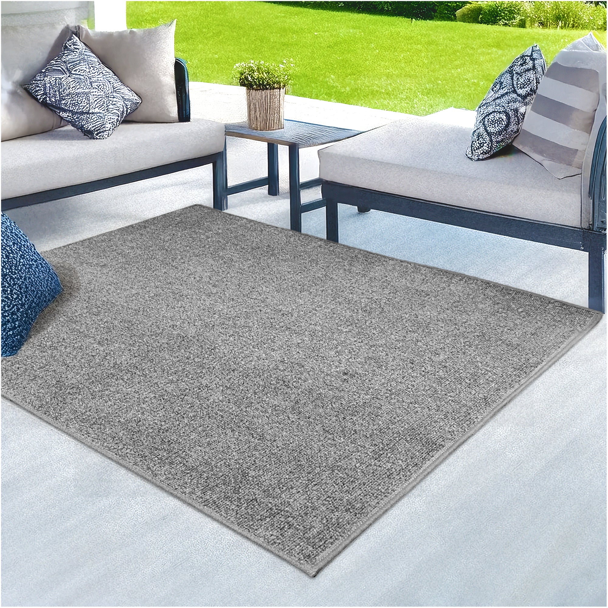 Roanoke Rib Indoor-Outdoor Area Rug in Custom Sizes - Sample