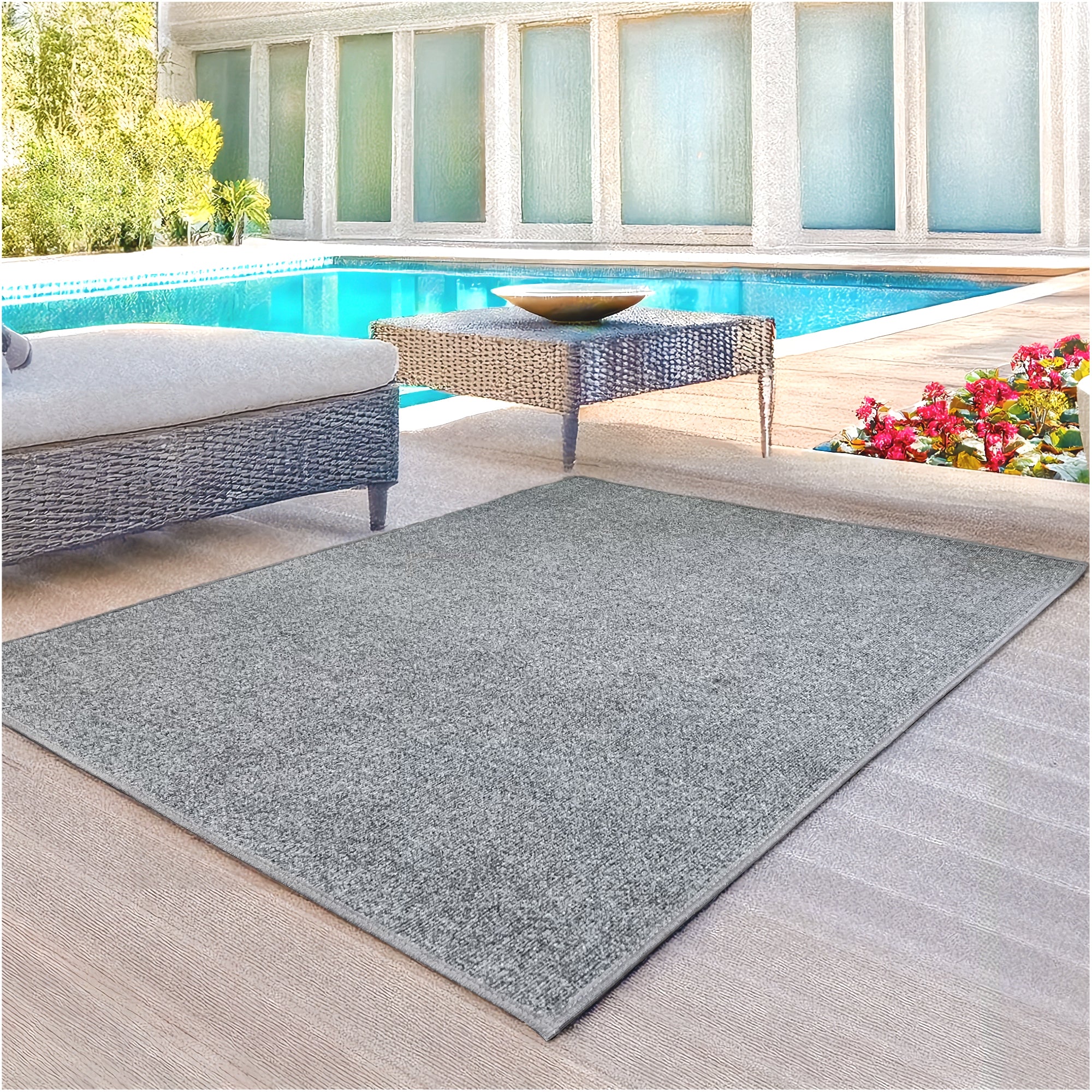 Roanoke Rib Indoor-Outdoor Area Rug in Custom Sizes - Sample
