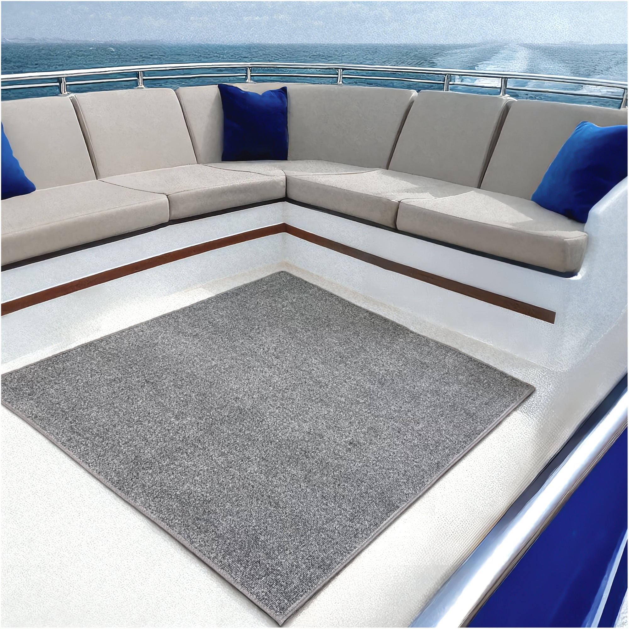 Roanoke Rib Indoor-Outdoor Area Rug in Custom Sizes - Sample