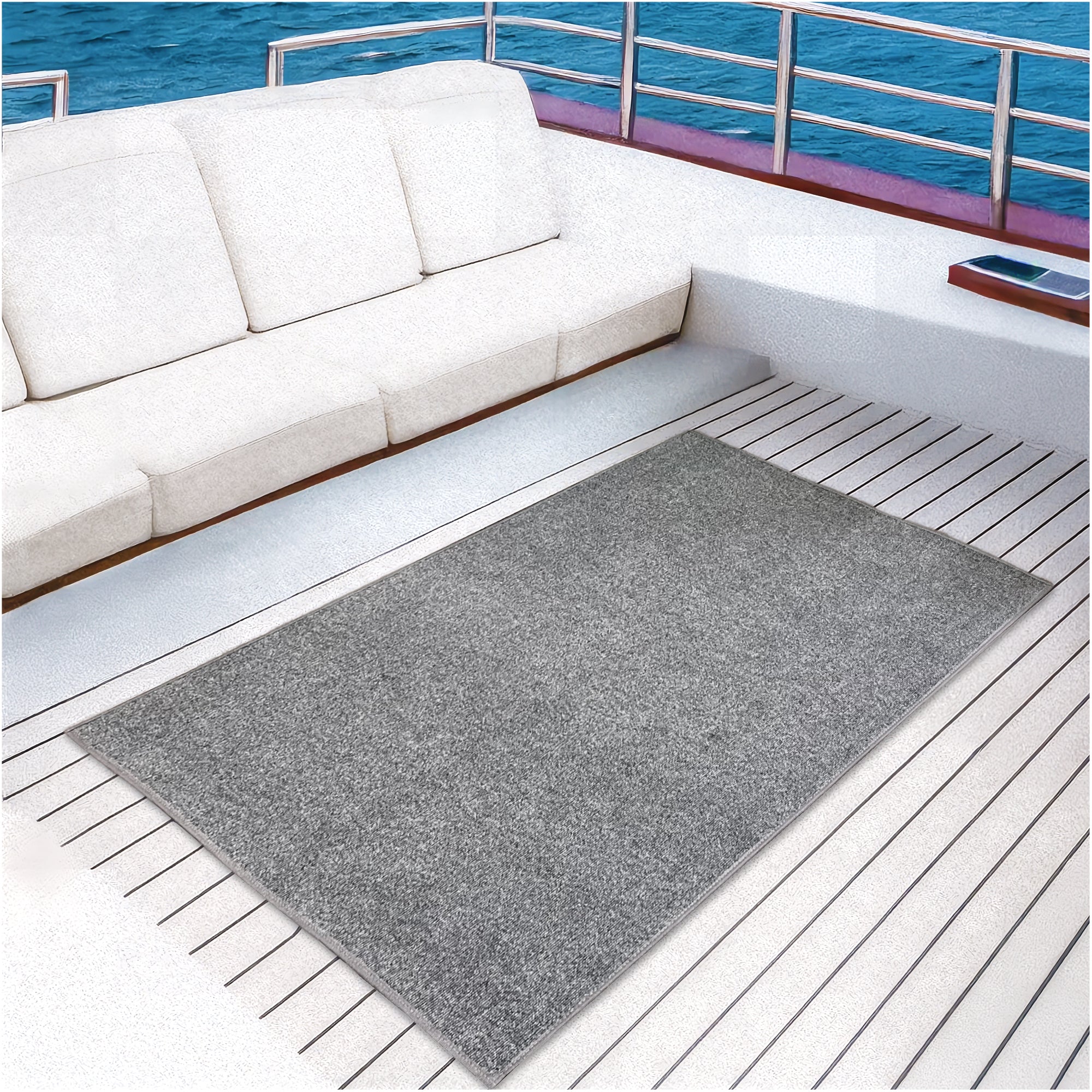 Roanoke Rib Indoor-Outdoor Area Rug in Custom Sizes - Sample