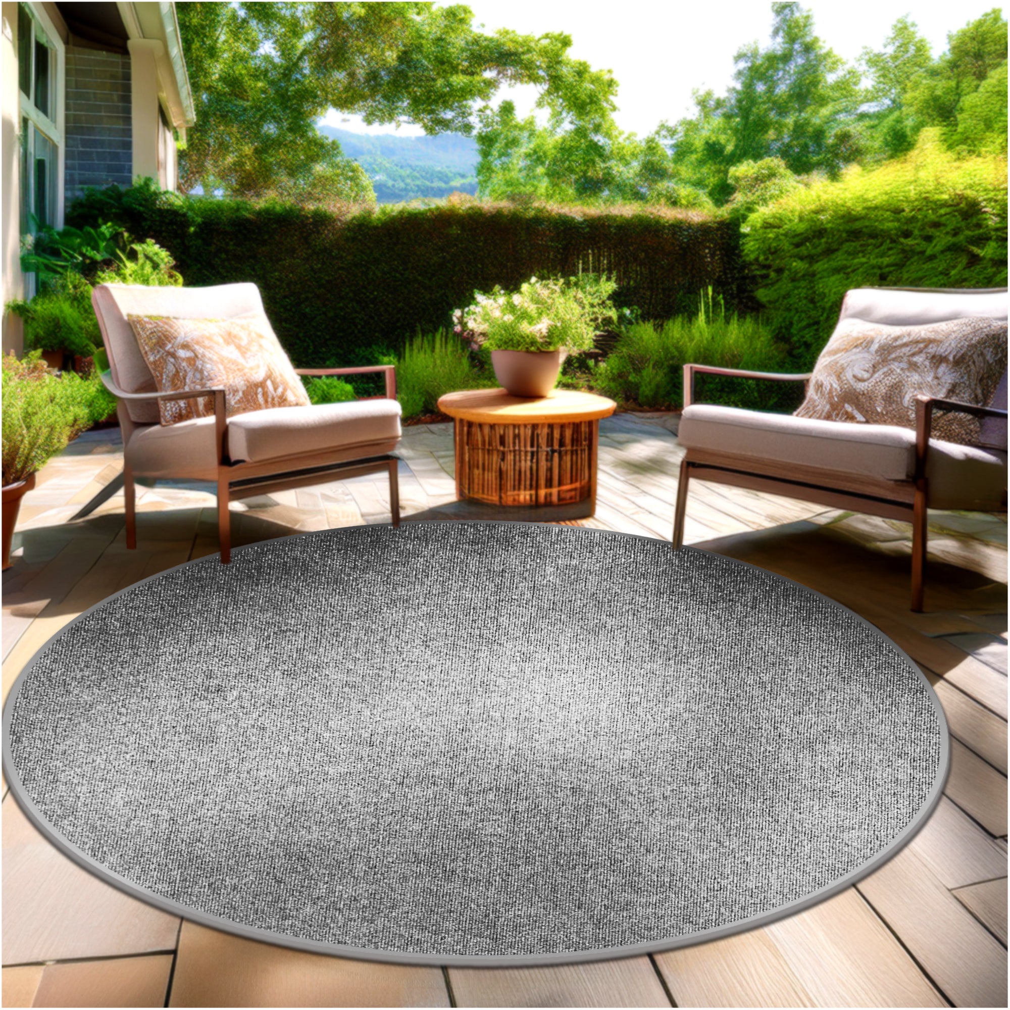 Roanoke Rib Indoor-Outdoor Area Rug in Custom Sizes - Sample