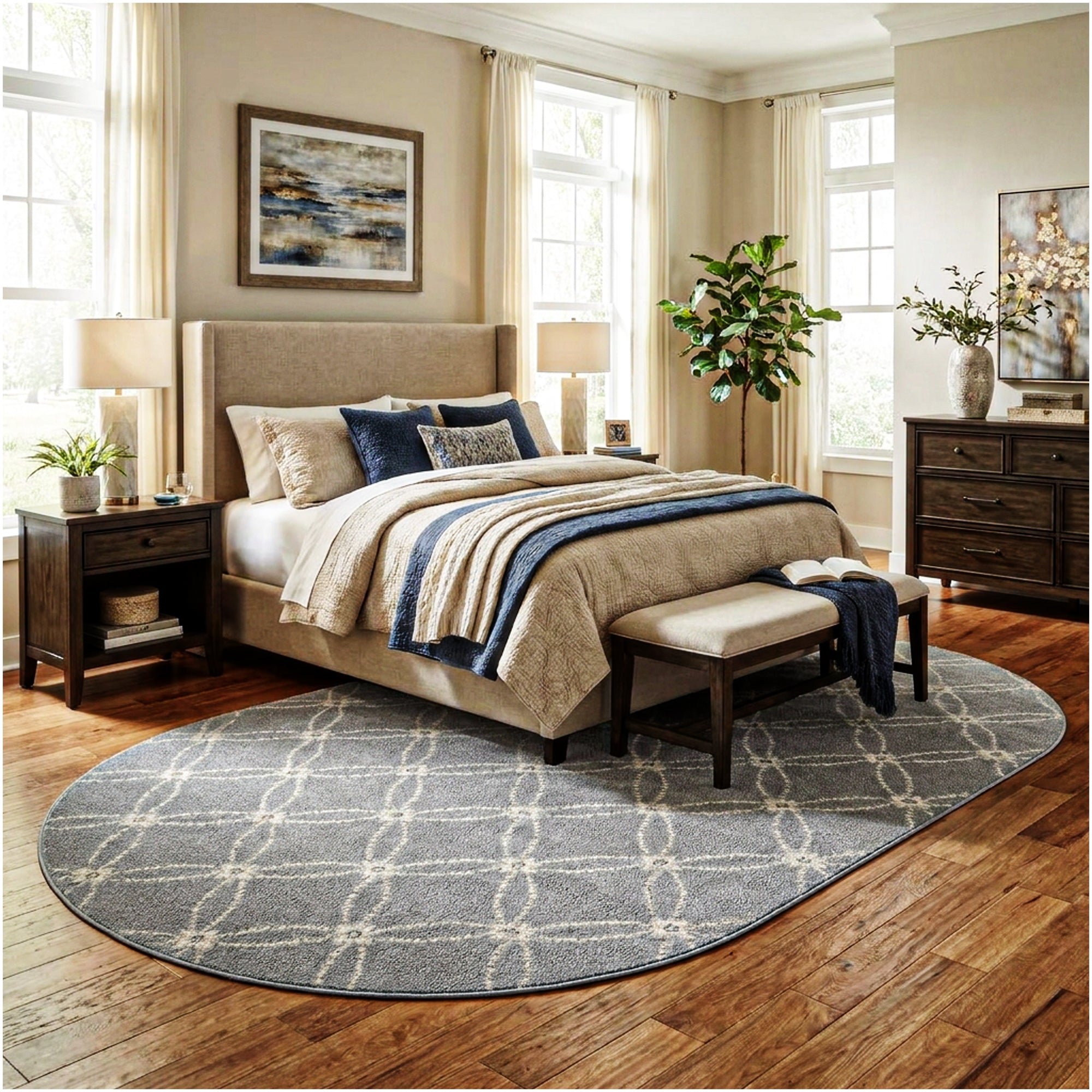 Milliken Charthouse Pattern Indoor Area Rug – 40 oz Cut Pile, Custom Sizes & Colors