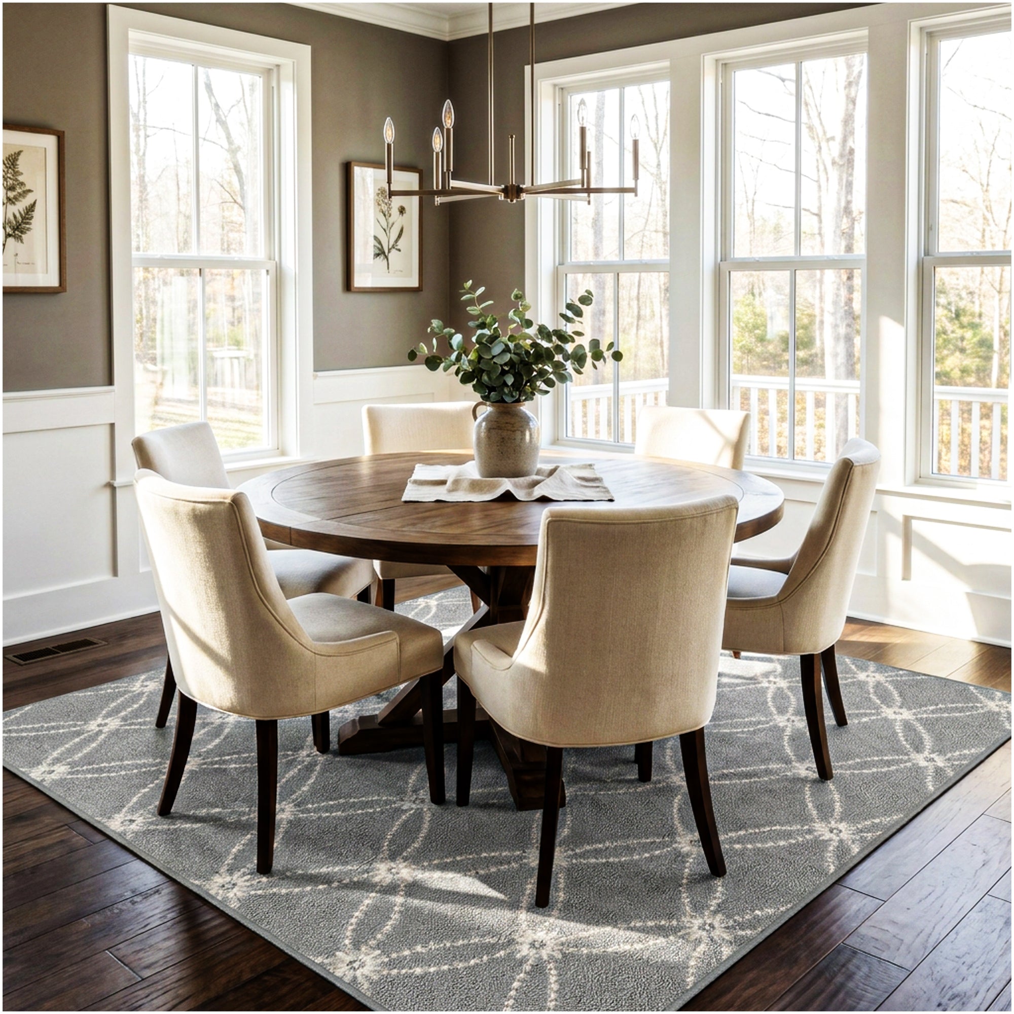Milliken Charthouse Pattern Indoor Area Rug – 40 oz Cut Pile, Custom Sizes & Colors