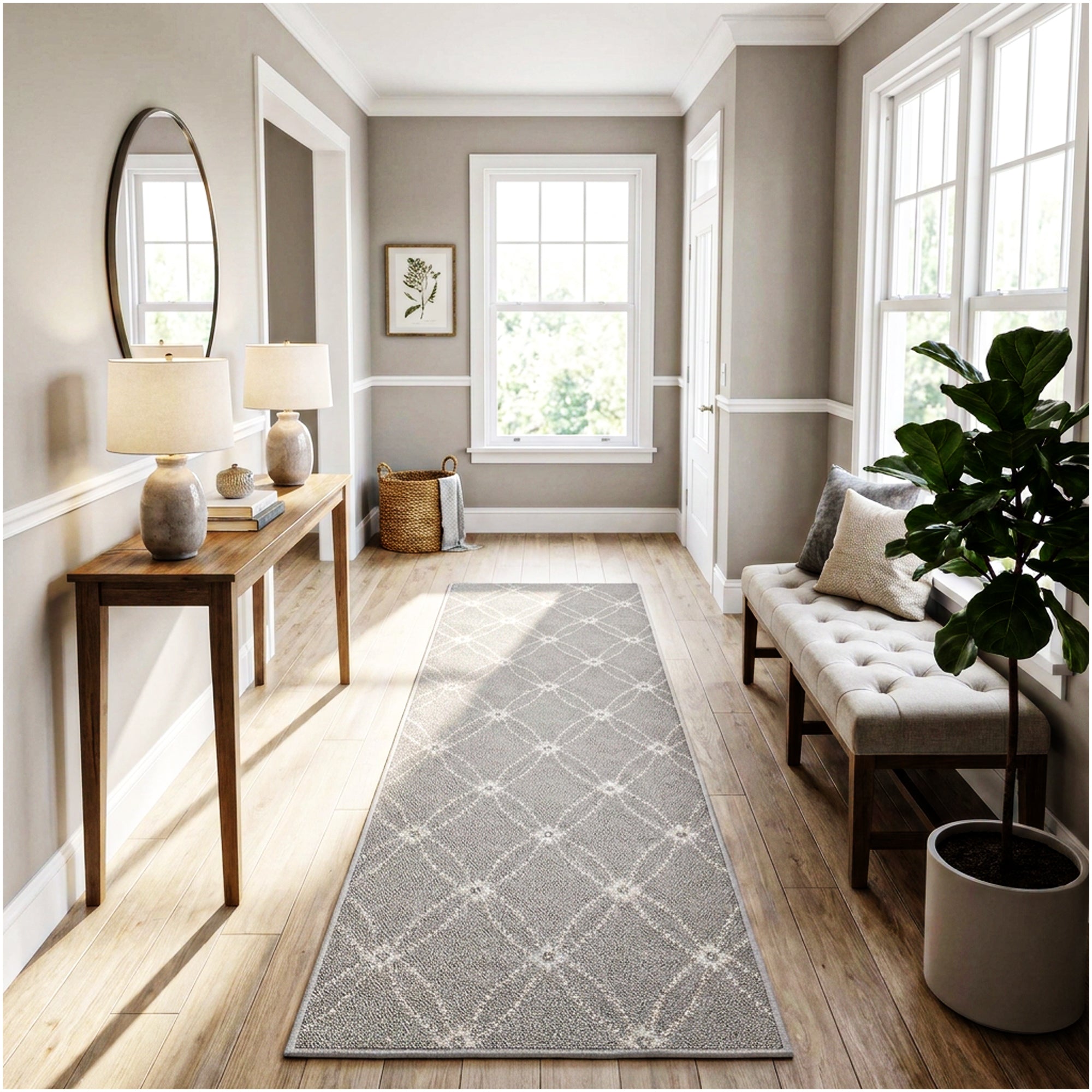 Milliken Charthouse Pattern Indoor Area Rug – 40 oz Cut Pile, Custom Sizes & Colors