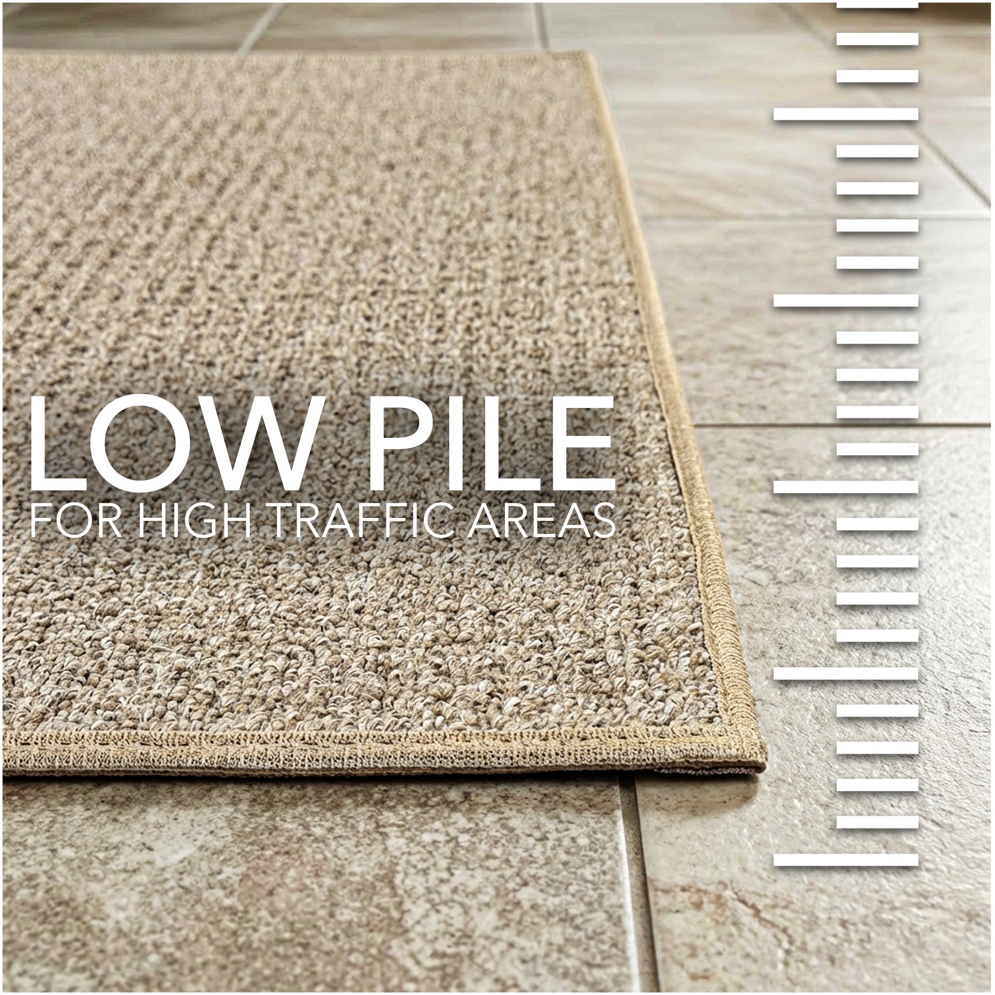 Casual Boucle Indoor/Outdoor Area Rug – Custom Sizes, 6 Colors