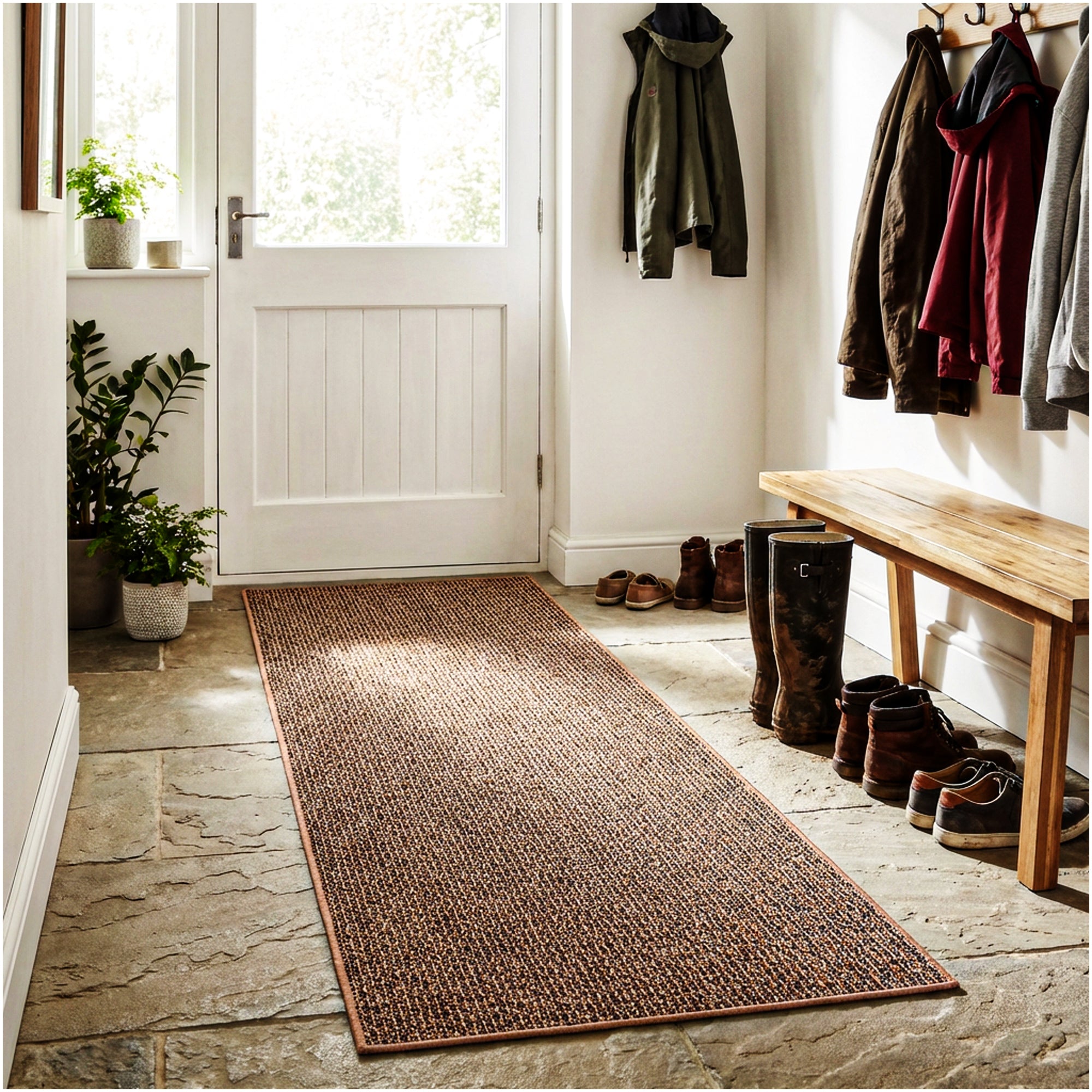 Natural Path Indoor/Outdoor Area Rug – Custom Sizes, 6 Colors