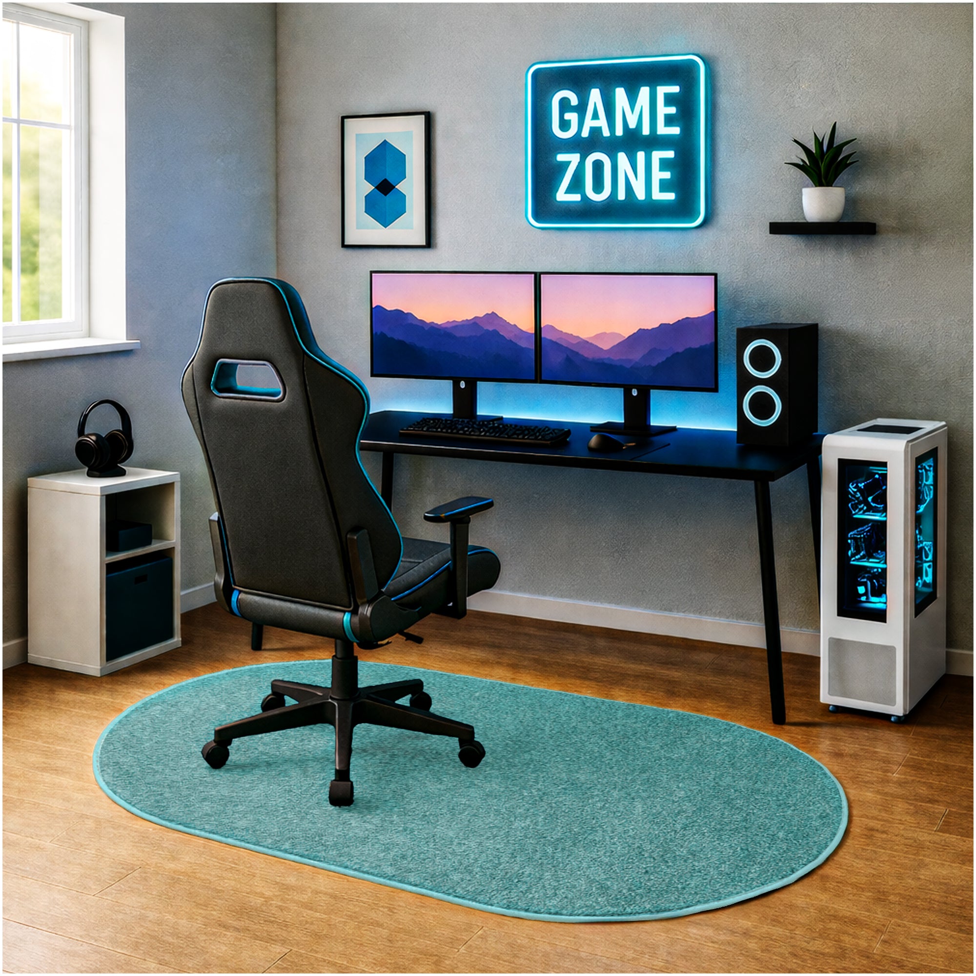 Kid Crossing Soft Area Rug – Colorful Collection, Custom Sizes Available