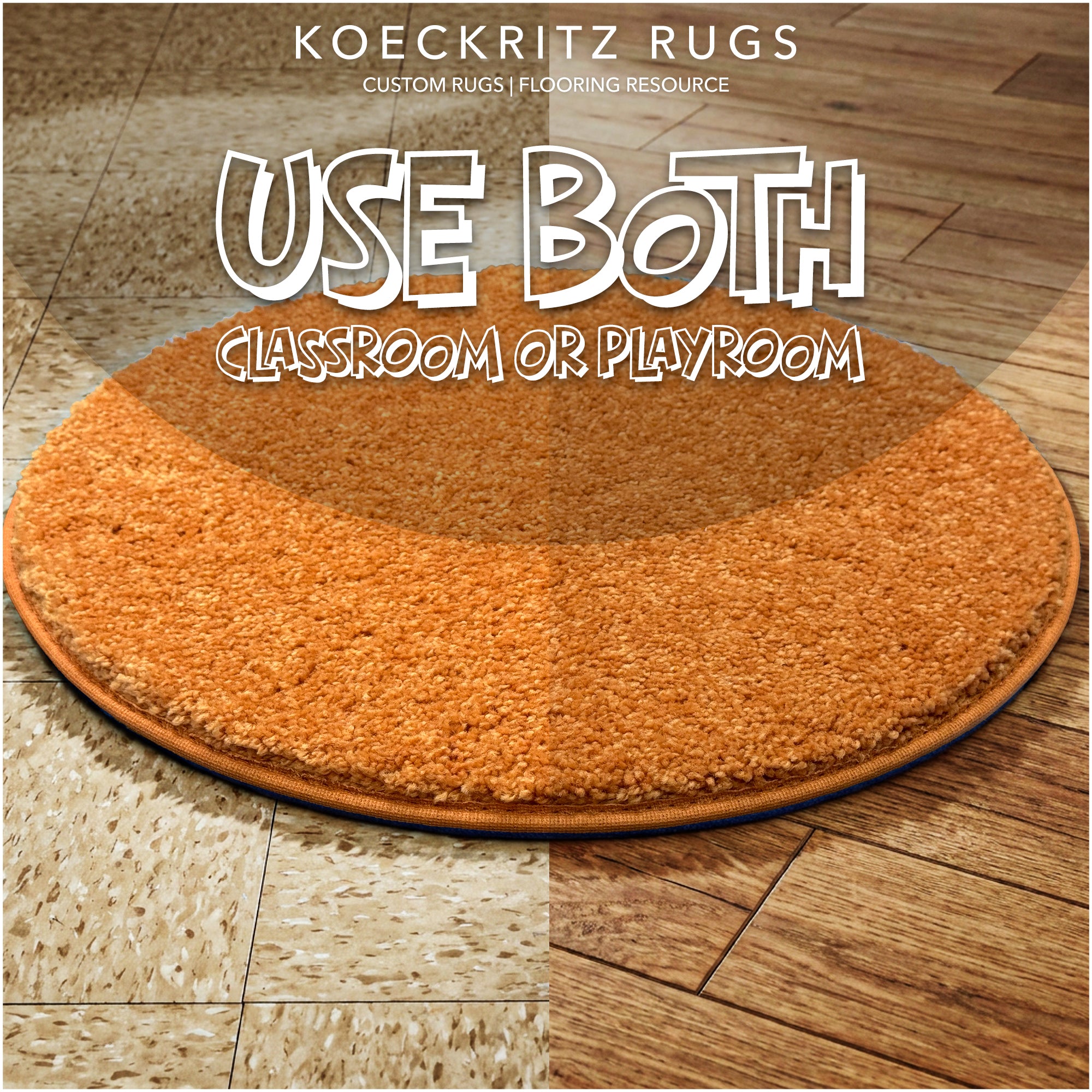Children’s Classroom Carpet Circle Seats – Multiple Colors | 18” Round Soft Floor Cushions