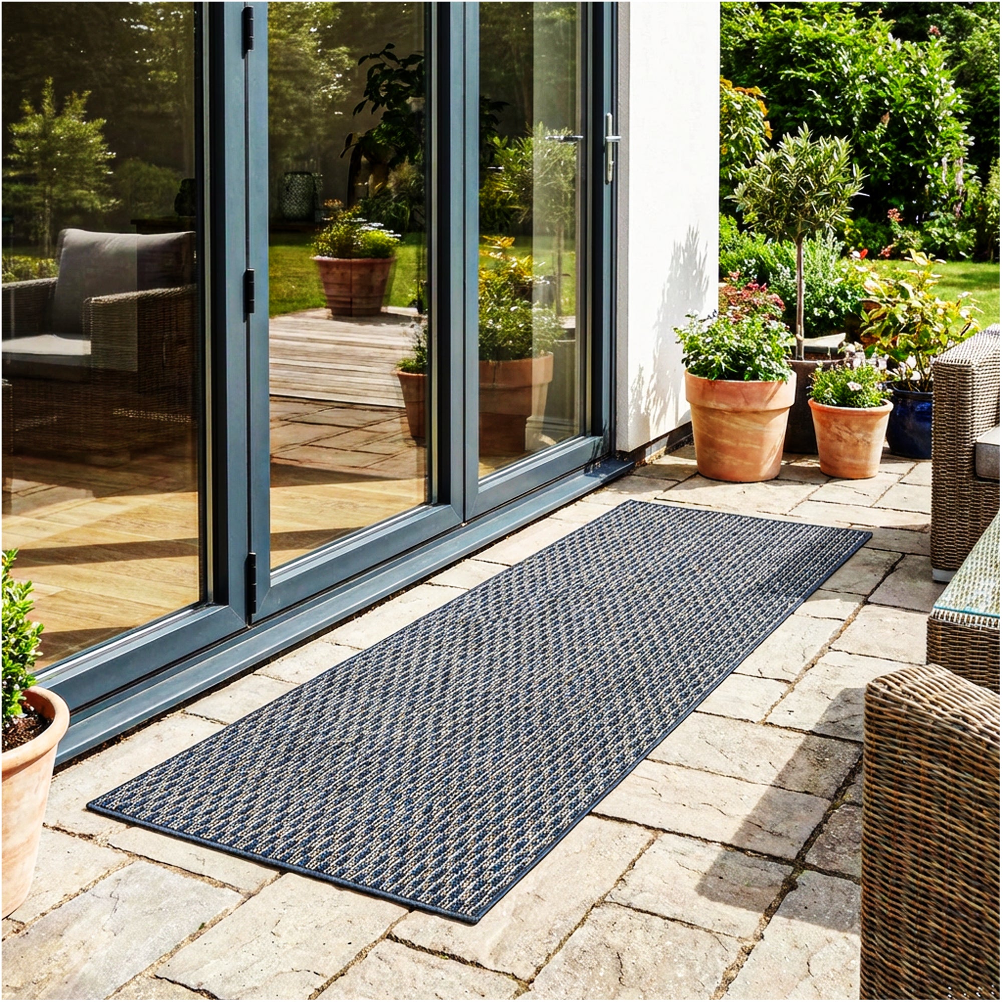 Pattern Play Level Loop Area Rug – Indoor/Outdoor | 5 Colors Available