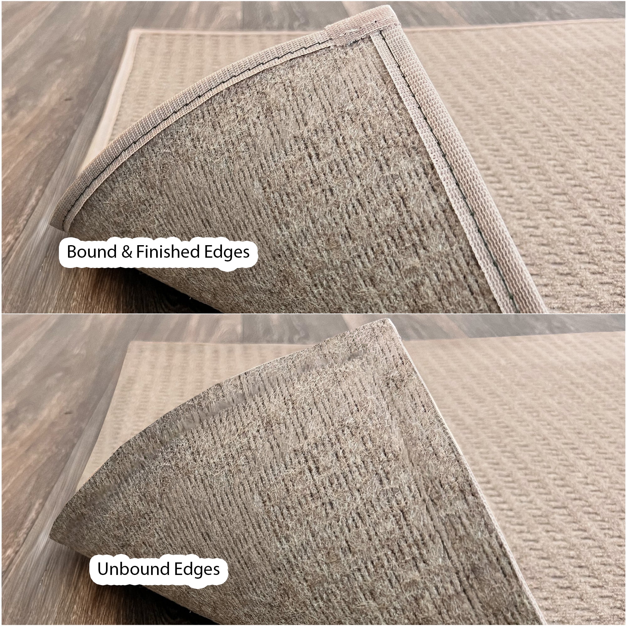 Interlace Waffle Pattern Indoor & Outdoor Rug – Eco-Friendly PET Fiber, Custom Sizes