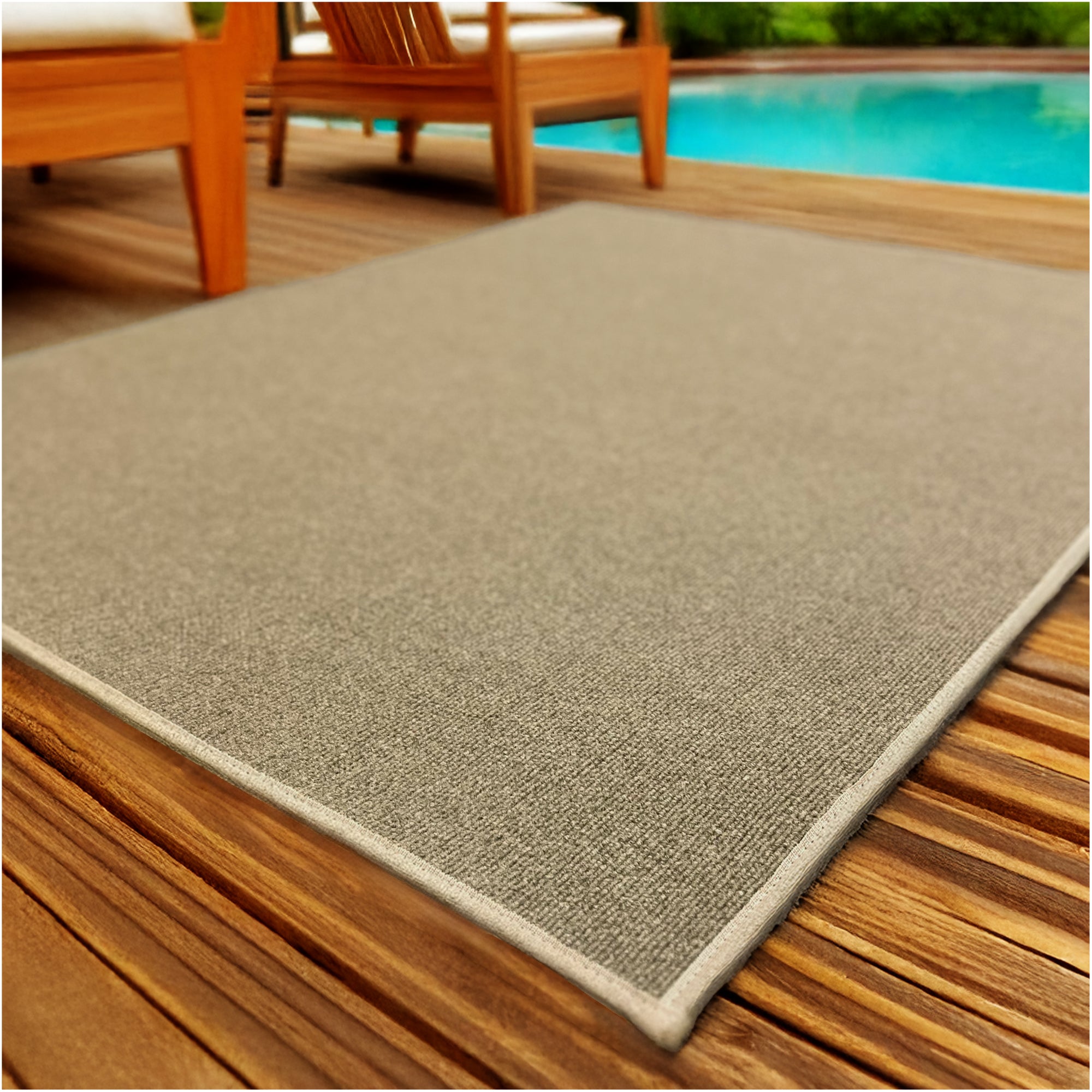 Roanoke Rib Indoor-Outdoor Area Rug in Custom Sizes - Sample