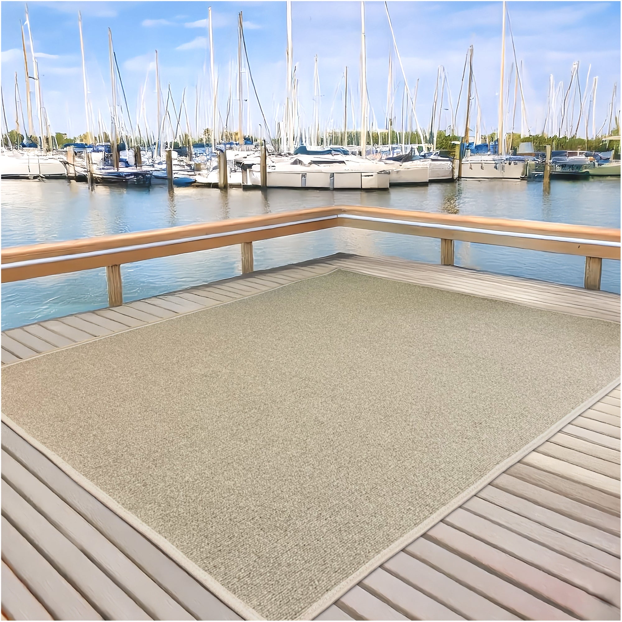 Roanoke Rib Indoor-Outdoor Area Rug in Custom Sizes - Sample