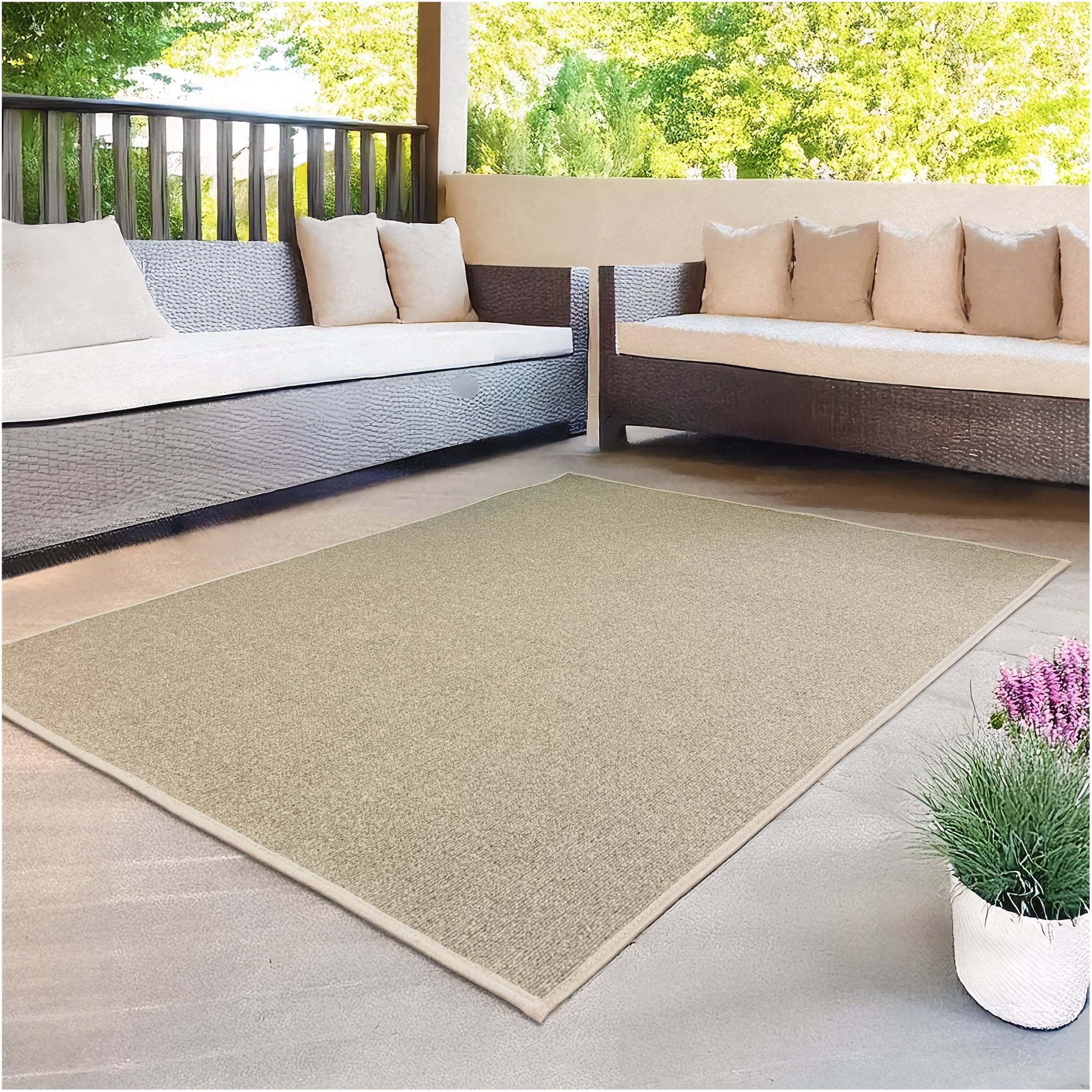 Roanoke Rib Indoor-Outdoor Area Rug in Custom Sizes - Sample