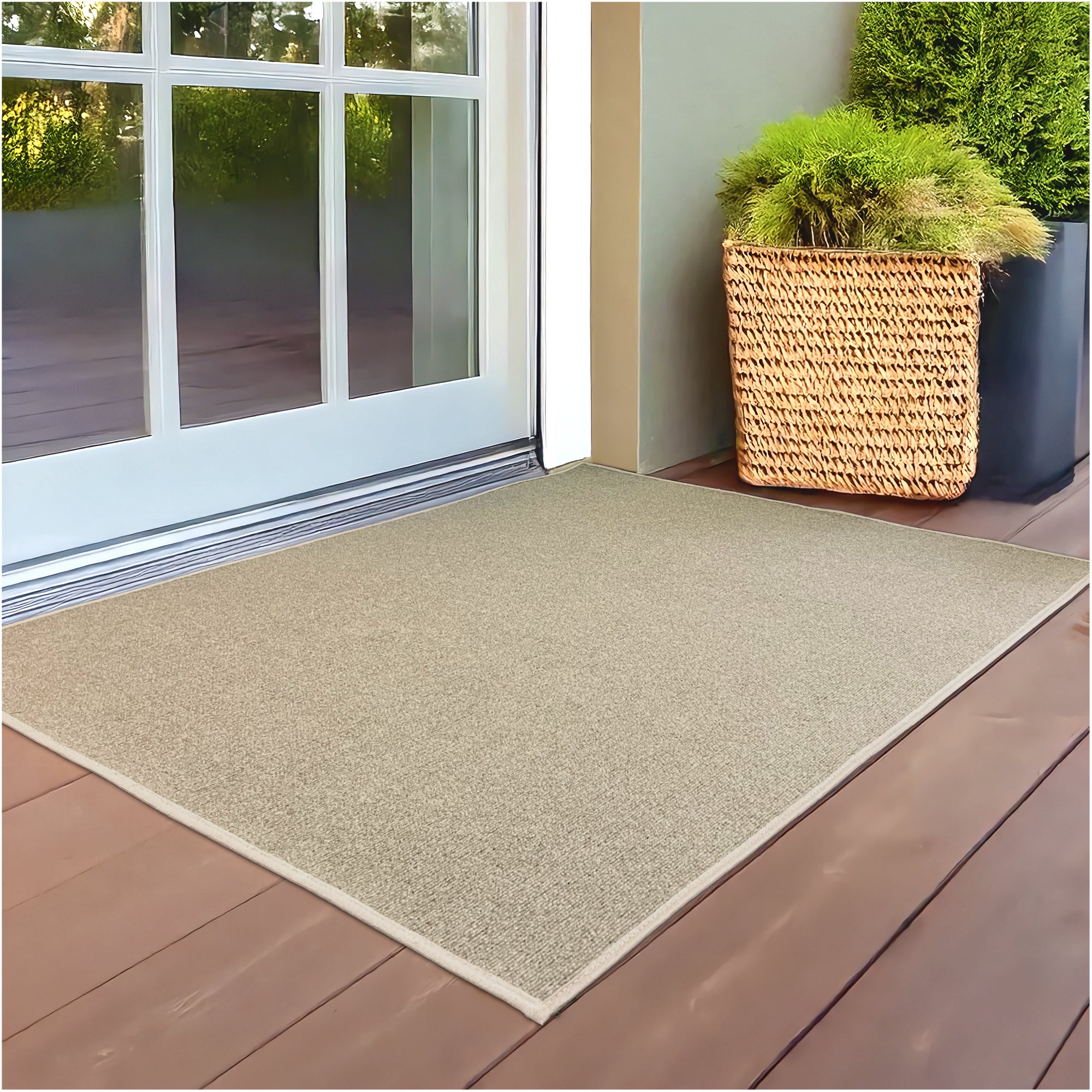 Roanoke Rib Indoor-Outdoor Area Rug in Custom Sizes - Sample