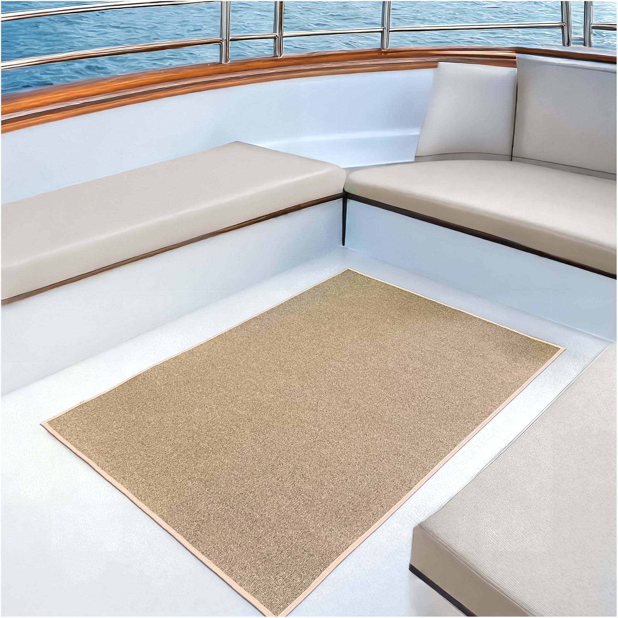 Roanoke Rib Indoor-Outdoor Area Rug in Custom Sizes - Sample