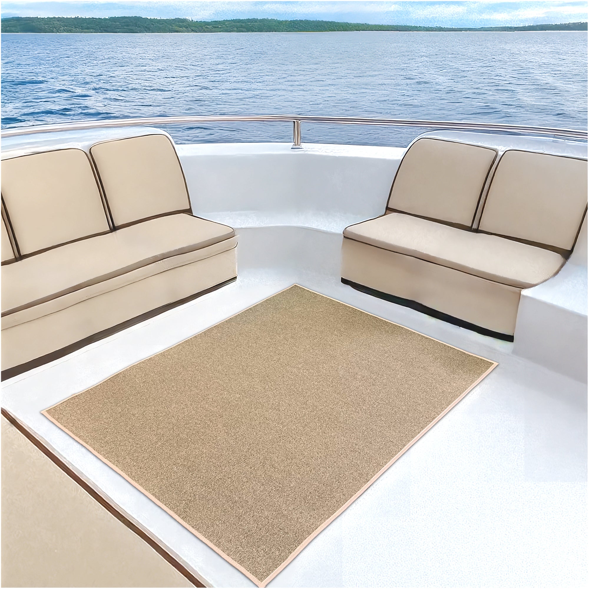 Roanoke Rib Indoor-Outdoor Area Rug in Custom Sizes - Sample