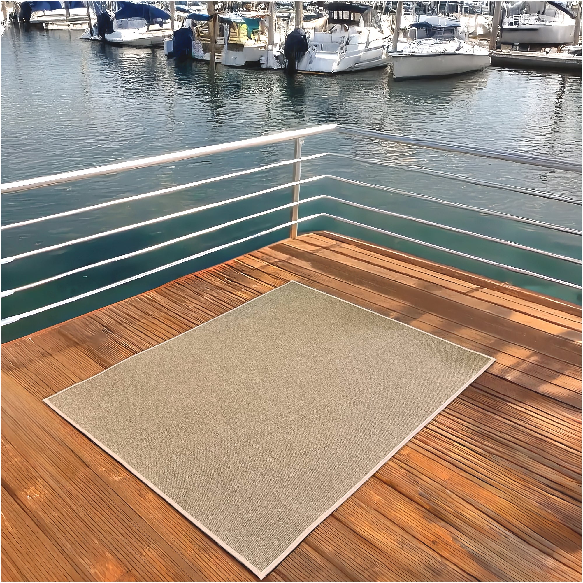 Roanoke Rib Indoor-Outdoor Area Rug in Custom Sizes - Sample