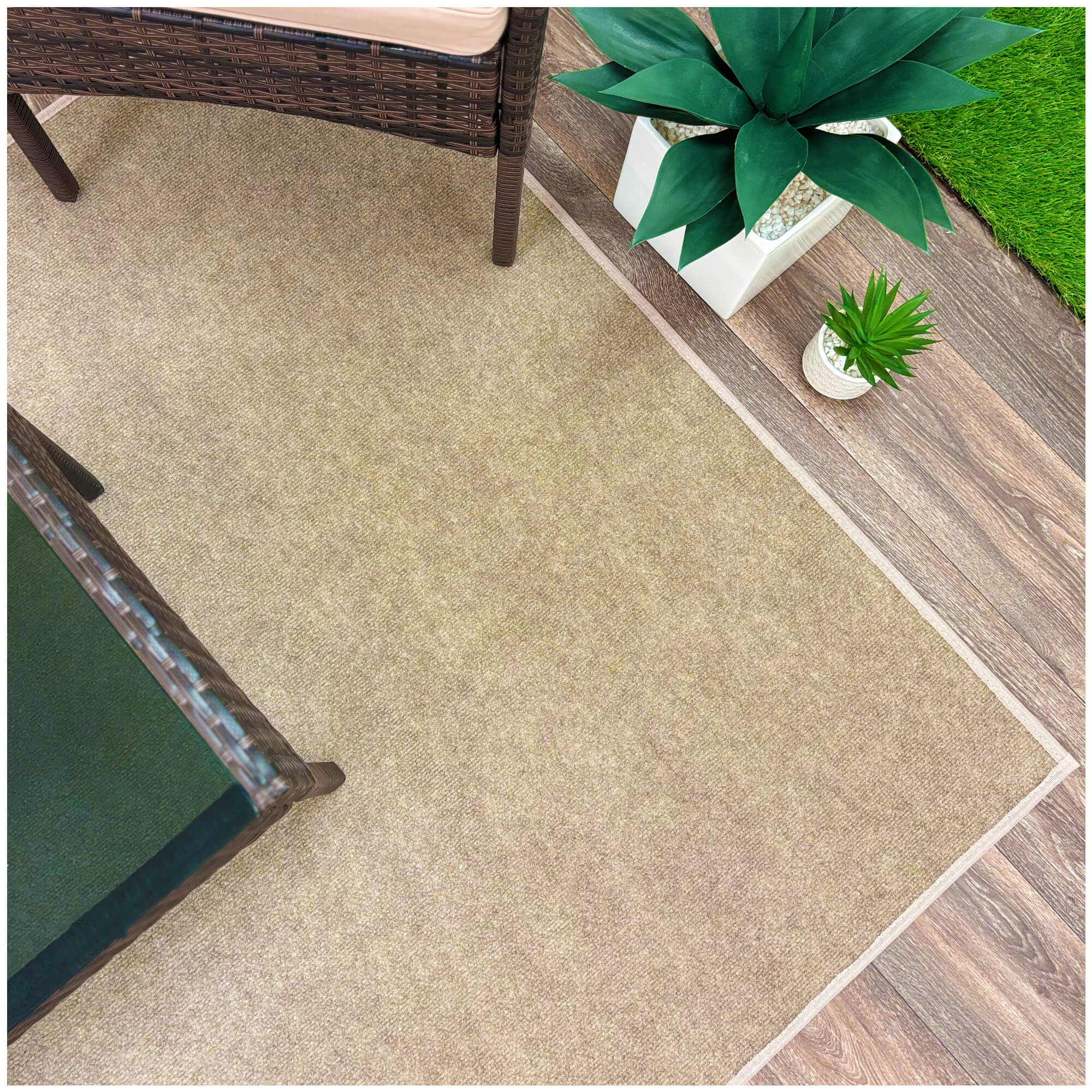 Ribbed Indoor-Outdoor Area Rug