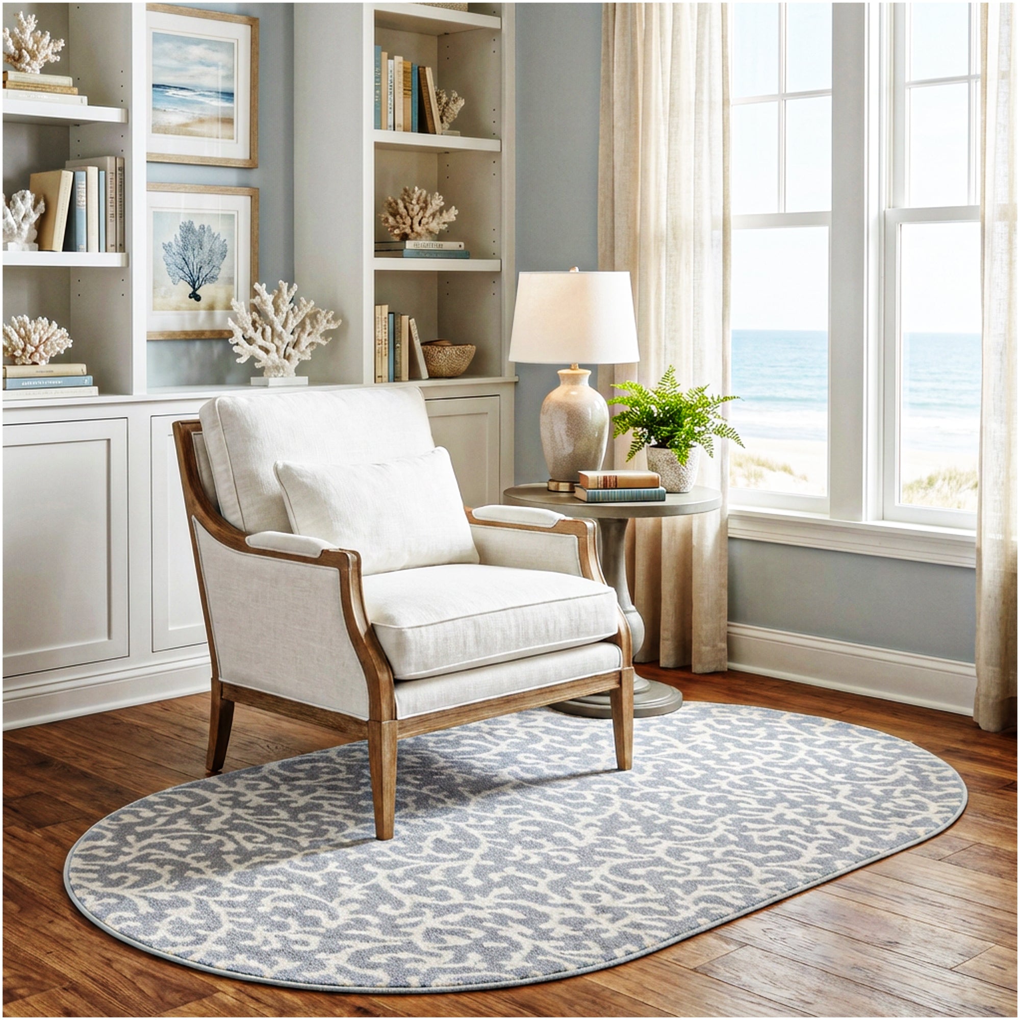 Milliken Coral Springs Indoor Area Rug | Standard Sizes & Color Options