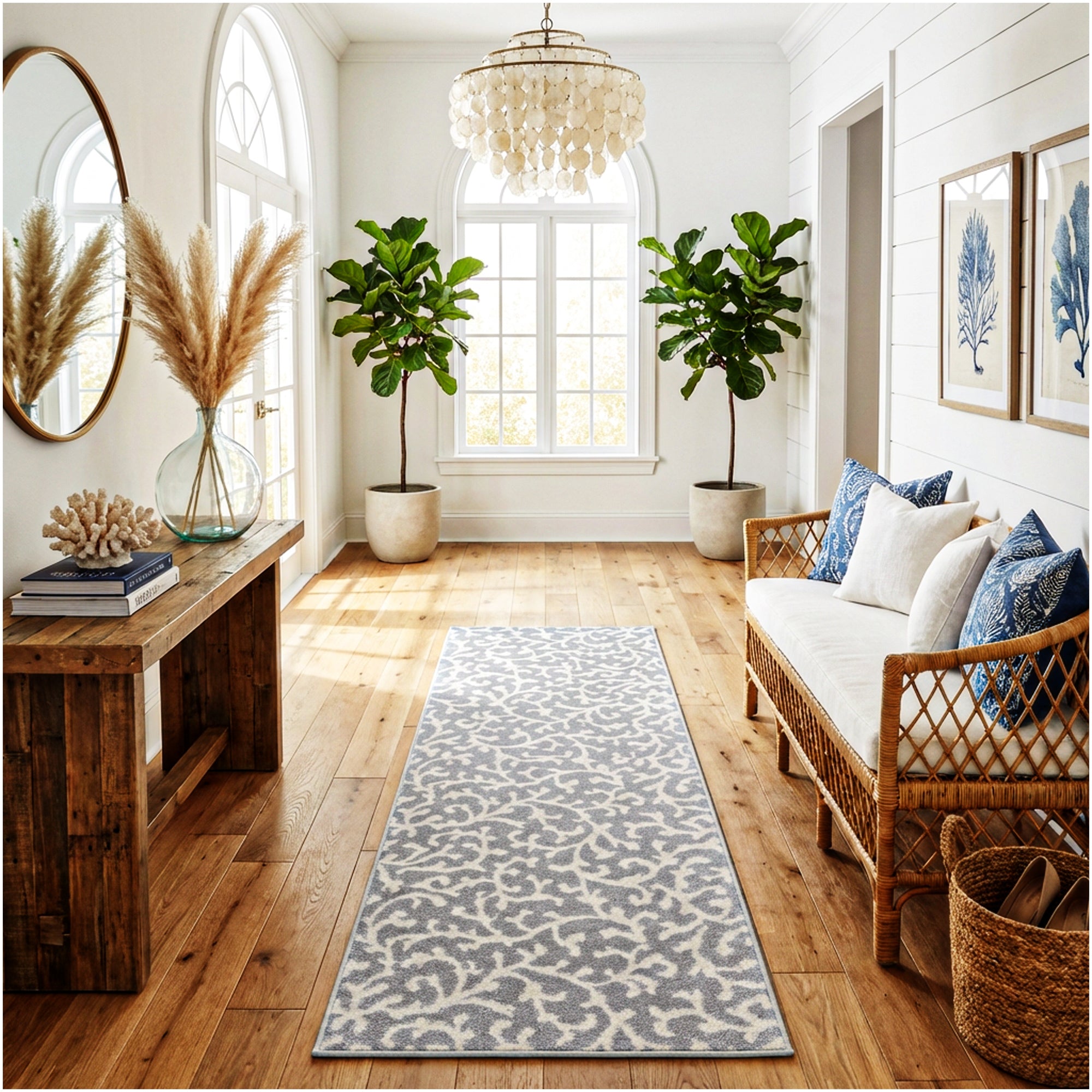 Milliken Coral Springs Indoor Area Rug | Standard Sizes & Color Options