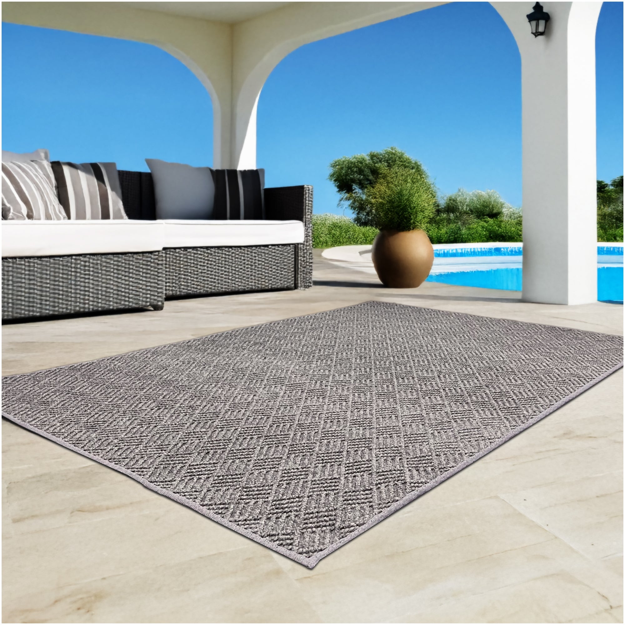 Dreamweaver Indoor/Outdoor Area Rug | Custom Size & Shape, 1/4" Thick