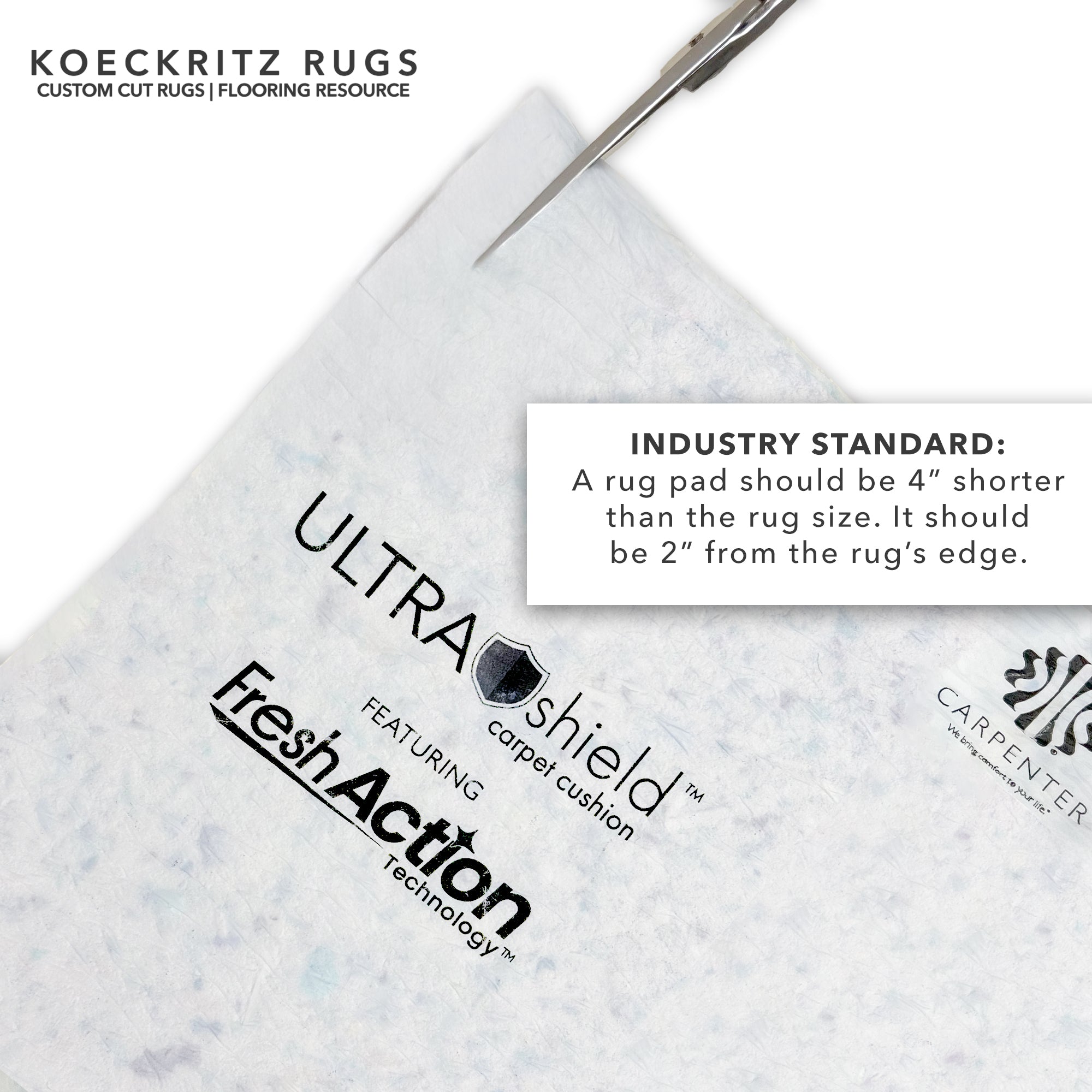 UltraShield Memory Foam Rug Pad