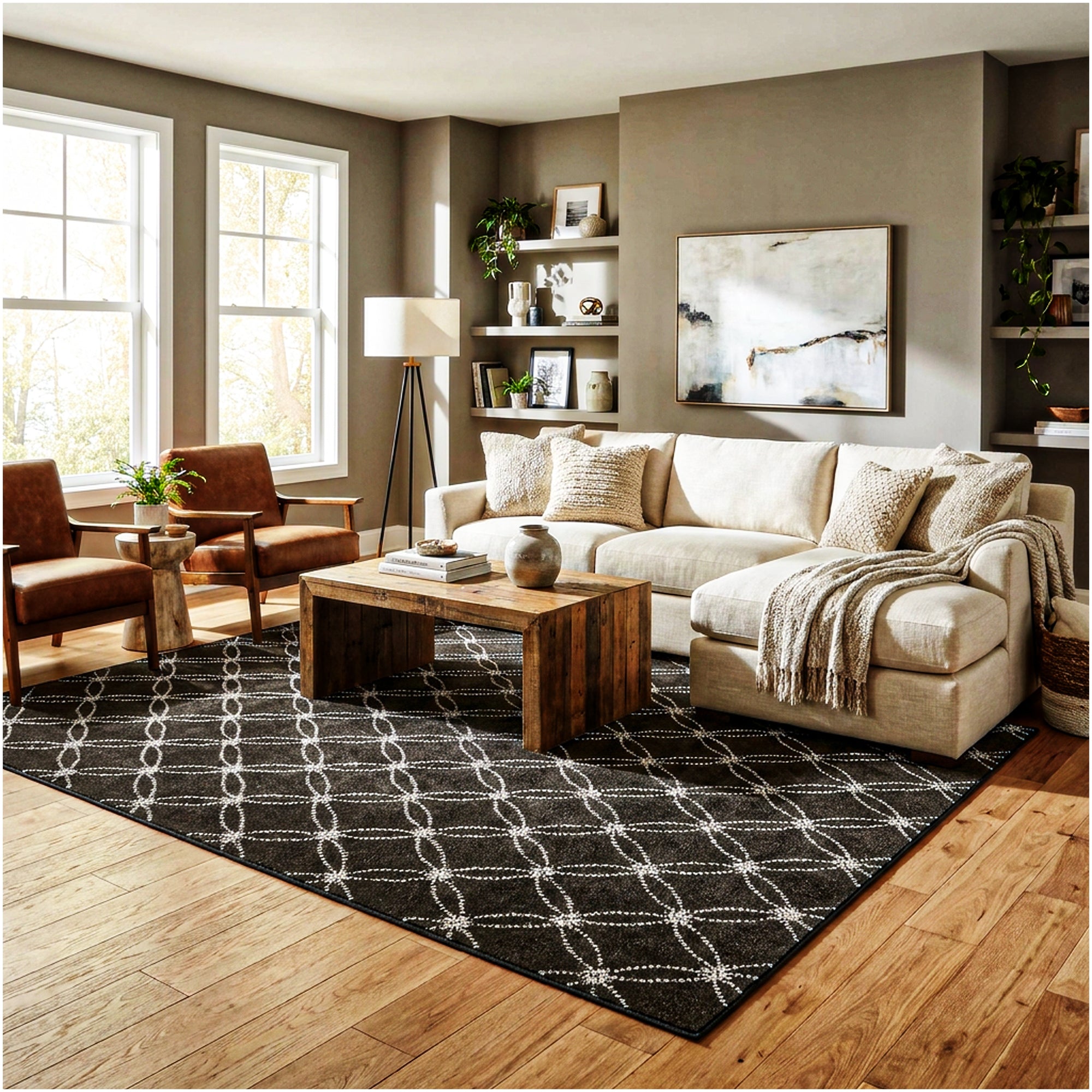 Milliken Charthouse Pattern Indoor Area Rug – 40 oz Cut Pile, Custom Sizes & Colors