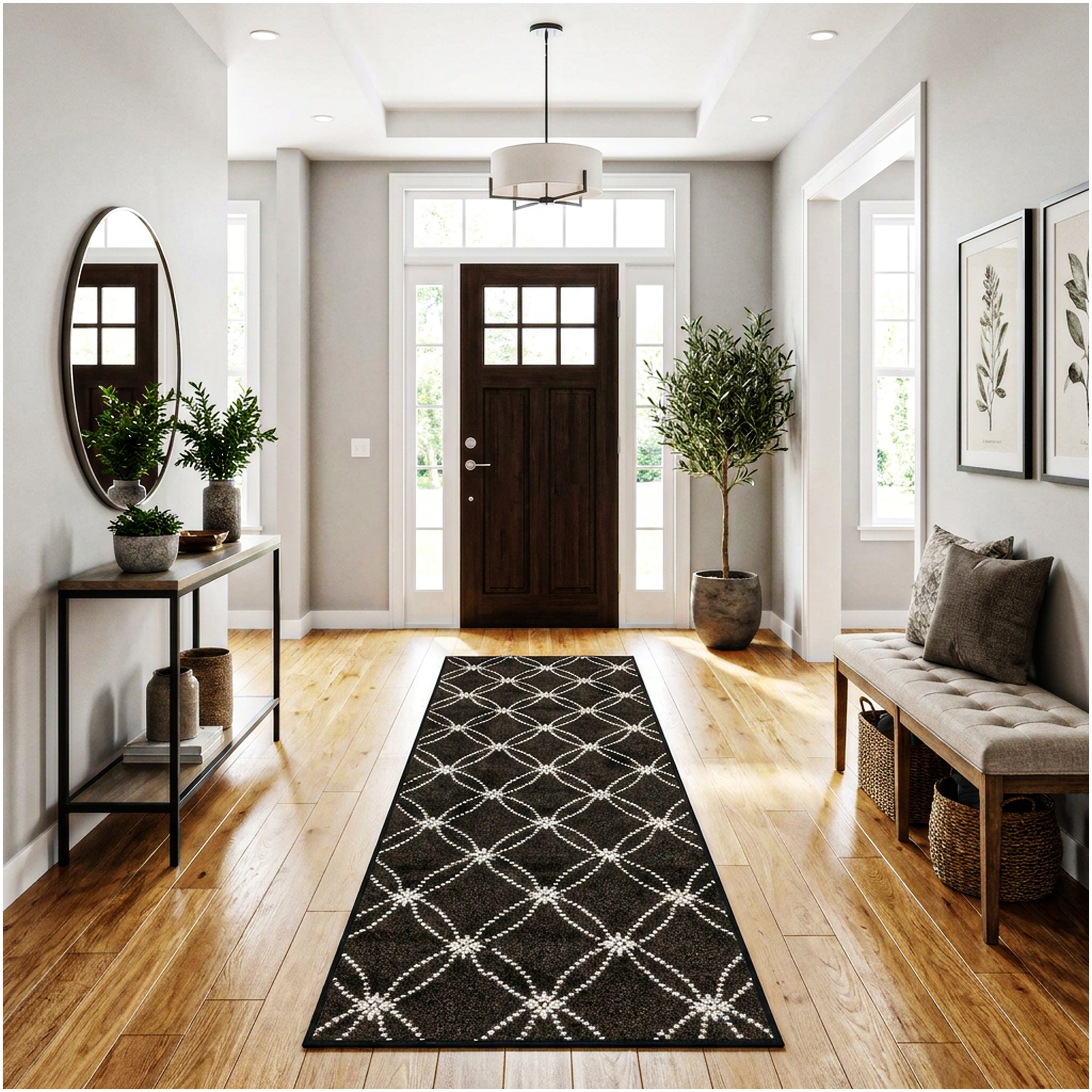 Milliken Charthouse Pattern Indoor Area Rug – 40 oz Cut Pile, Custom Sizes & Colors