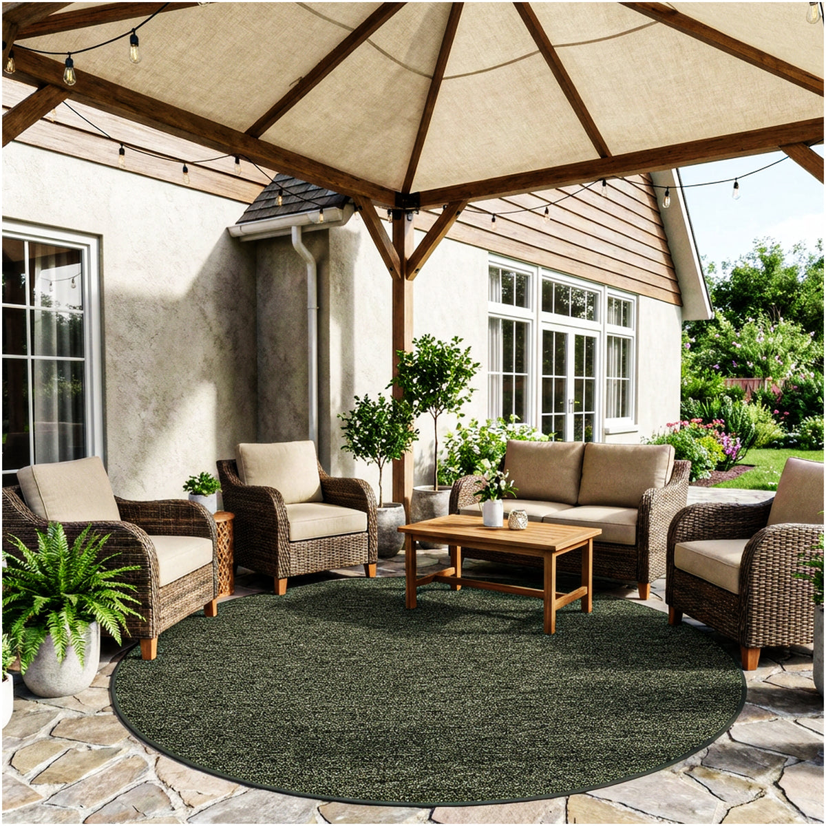 Outside Agenda Indoor Outdoor Rug | Durable Level Loop Rug in Custom Sizes
