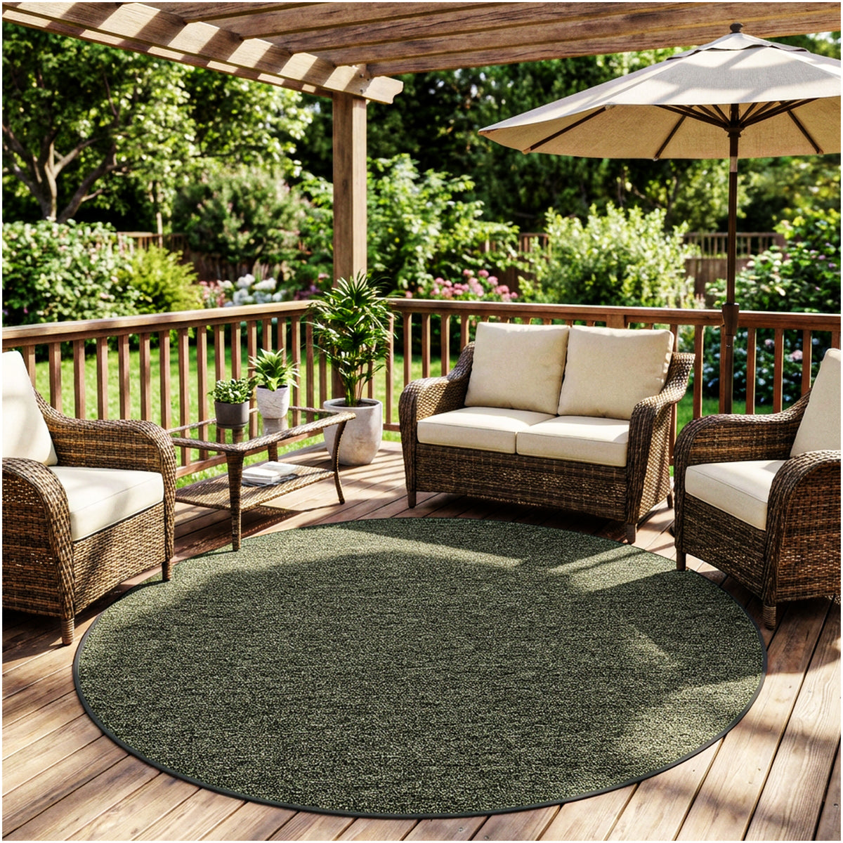 Outside Agenda Indoor Outdoor Rug | Durable Level Loop Rug in Custom Sizes