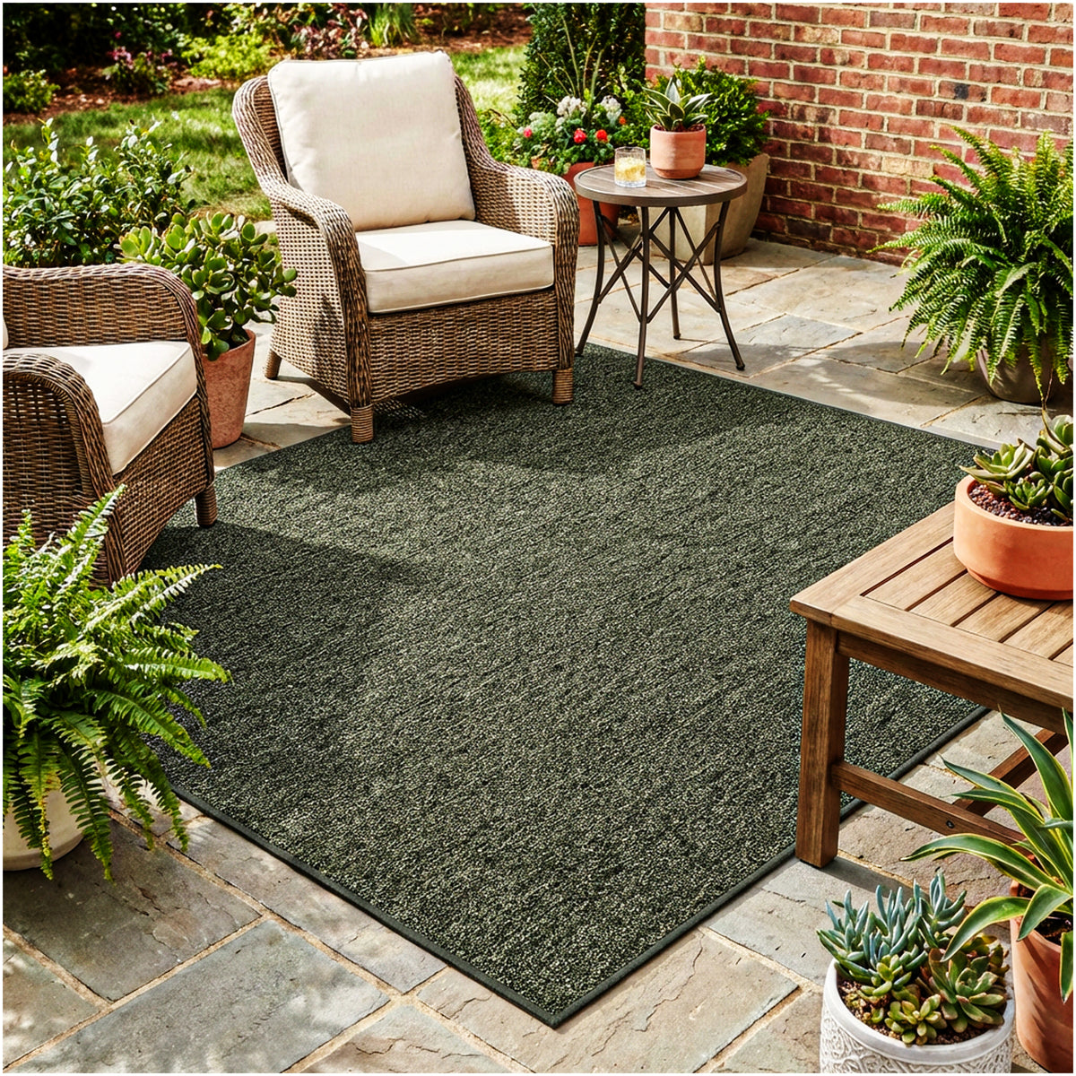Outside Agenda Indoor Outdoor Rug | Durable Level Loop Rug in Custom Sizes