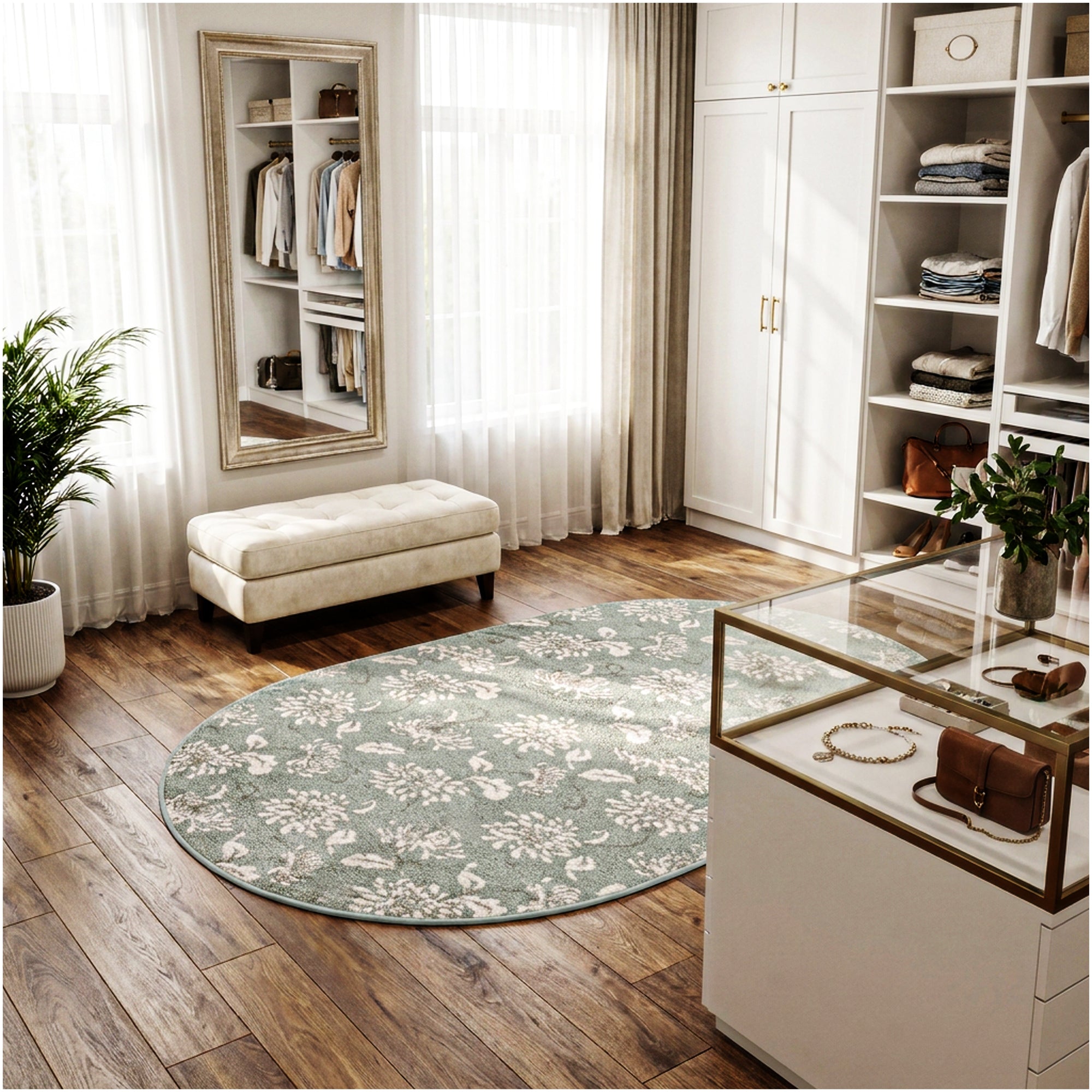 Milliken Grand Fleur Indoor Area Rug – Floral Design, Multiple Colors