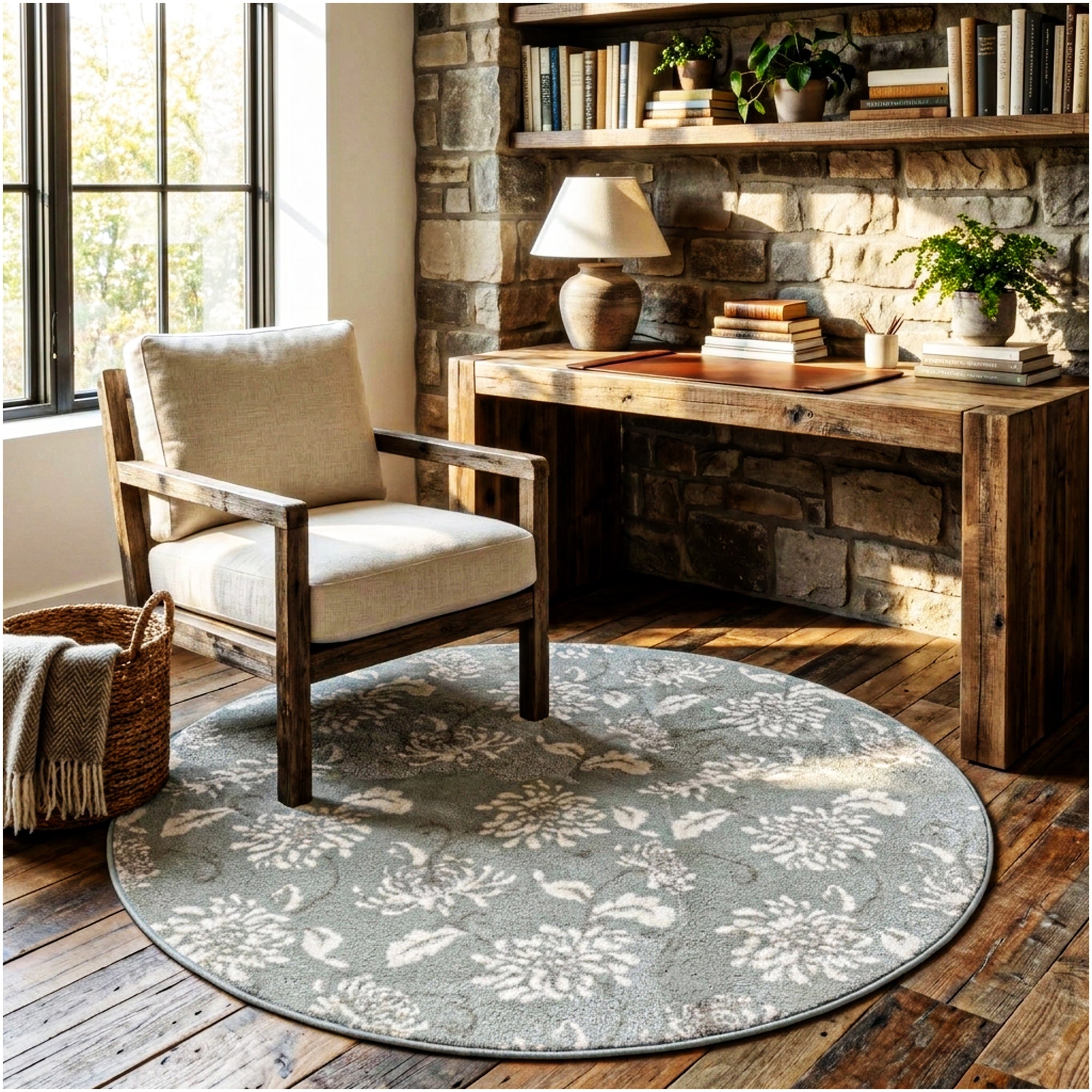 Milliken Grand Fleur Indoor Area Rug – Floral Design, Multiple Colors
