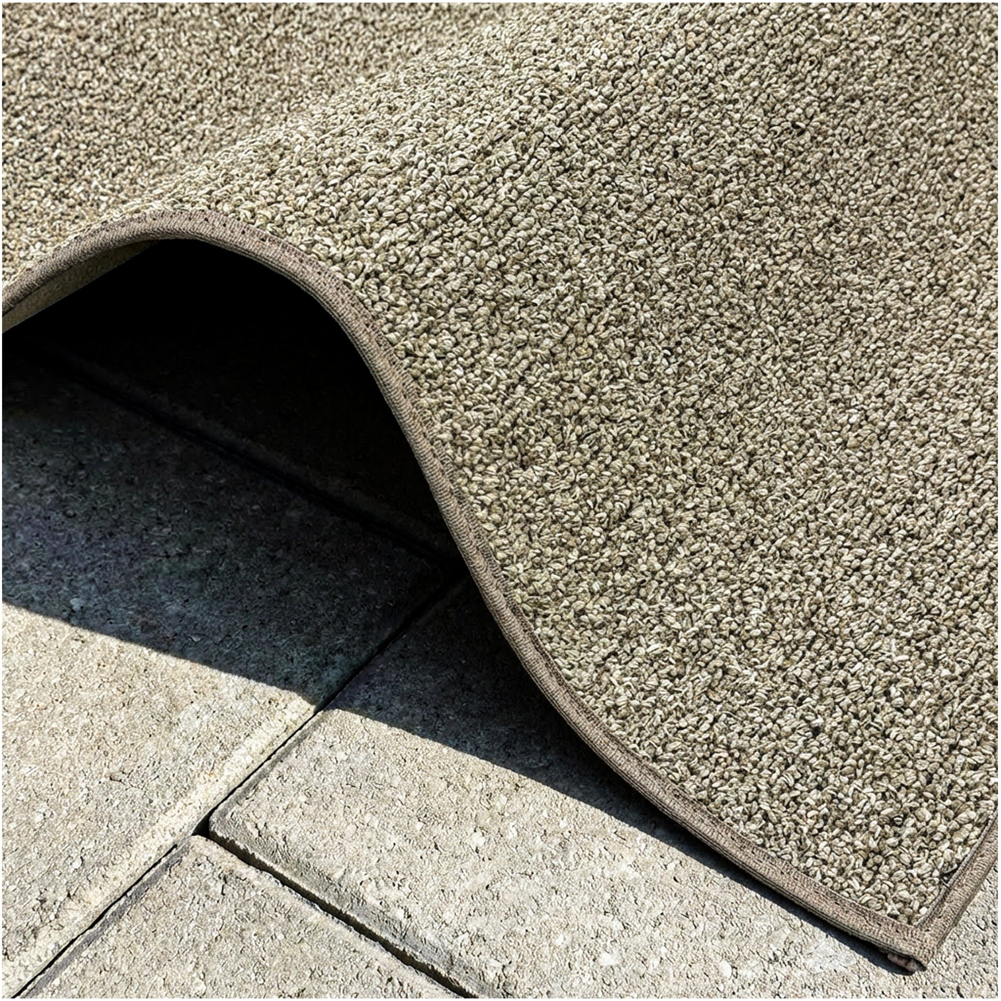 Casual Boucle Indoor/Outdoor Area Rug – Custom Sizes, 6 Colors