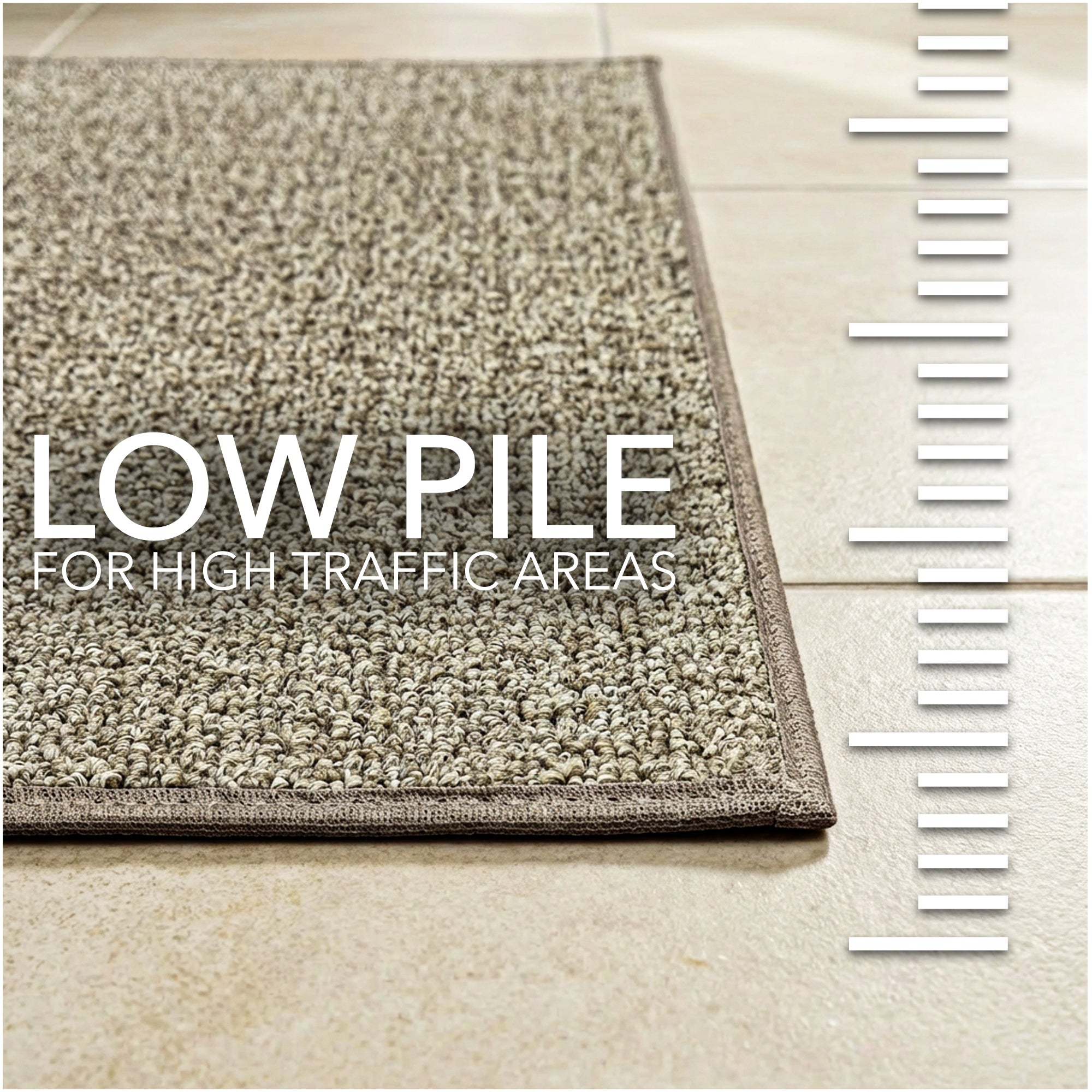 Casual Boucle Indoor/Outdoor Area Rug – Custom Sizes, 6 Colors