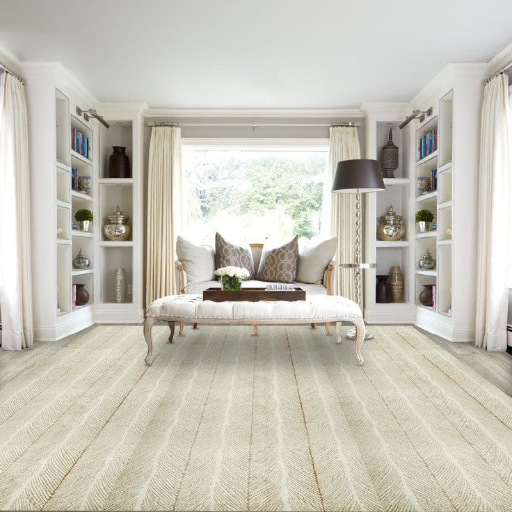 Brite Water Abstract Area Rug – Tides Collection | Custom Cut Pile Rug