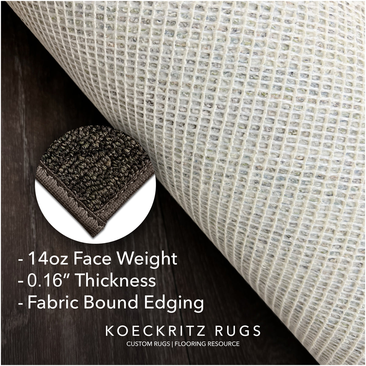 Outside Agenda Indoor Outdoor Rug | Durable Level Loop Rug in Custom Sizes